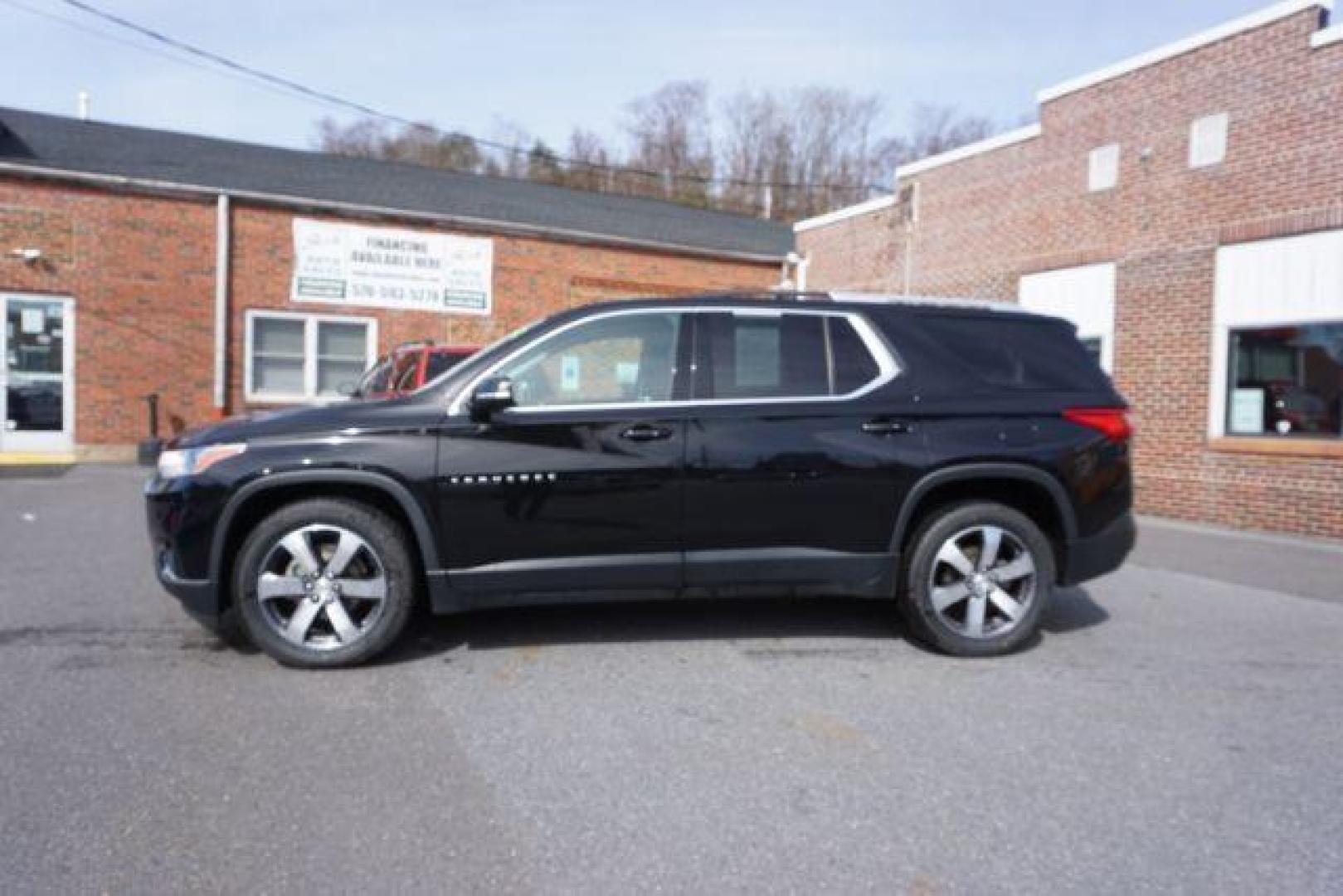 2018 Black Currant Metallic /Jet Black, leather Chevrolet Traverse LT Feather AWD (1GNEVHKW9JJ) with an 3.6L V6 DOHC 24V engine, 9-Speed Automatic transmission, located at 312 Centre Ave, Schuylkill Haven, PA, 17972, (570) 593-5278, 40.638130, -76.177383 - luggage rack, power sunroof - Photo#0