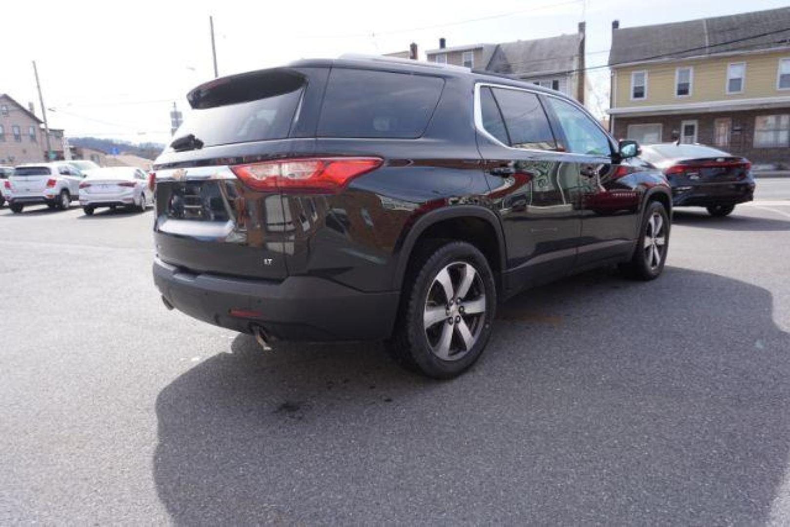 2018 Black Currant Metallic /Jet Black, leather Chevrolet Traverse LT Feather AWD (1GNEVHKW9JJ) with an 3.6L V6 DOHC 24V engine, 9-Speed Automatic transmission, located at 312 Centre Ave, Schuylkill Haven, PA, 17972, (570) 593-5278, 40.638130, -76.177383 - luggage rack, power sunroof - Photo#13