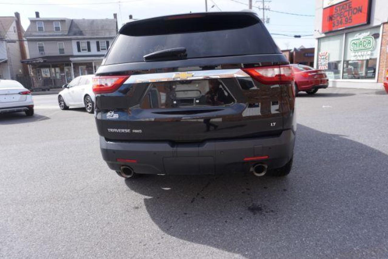 2018 Black Currant Metallic /Jet Black, leather Chevrolet Traverse LT Feather AWD (1GNEVHKW9JJ) with an 3.6L V6 DOHC 24V engine, 9-Speed Automatic transmission, located at 312 Centre Ave, Schuylkill Haven, PA, 17972, (570) 593-5278, 40.638130, -76.177383 - luggage rack, power sunroof - Photo#15