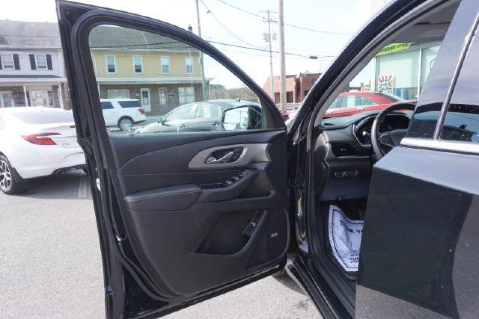 2018 Black Currant Metallic /Jet Black, leather Chevrolet Traverse LT Feather AWD (1GNEVHKW9JJ) with an 3.6L V6 DOHC 24V engine, 9-Speed Automatic transmission, located at 312 Centre Ave, Schuylkill Haven, PA, 17972, (570) 593-5278, 40.638130, -76.177383 - luggage rack, power sunroof - Photo#20