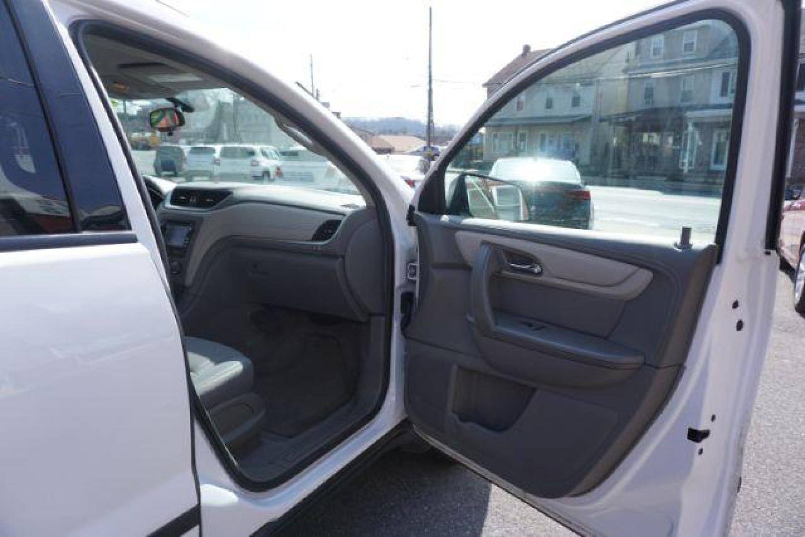 2017 Summit White Chevrolet Traverse LS FWD w/PDC (1GNKRFEDXHJ) with an 3.6L V6 DOHC 24V engine, 6-Speed Automatic transmission, located at 312 Centre Ave, Schuylkill Haven, PA, 17972, (570) 593-5278, 40.638130, -76.177383 - aluminum/alloy wheels, luggage rack, power driver's seat, rear parking sensors - Photo#57