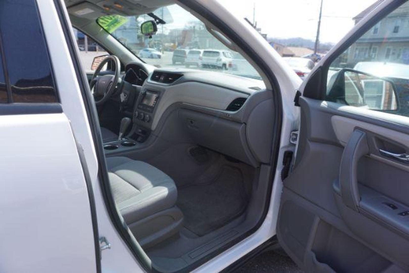 2017 Summit White Chevrolet Traverse LS FWD w/PDC (1GNKRFEDXHJ) with an 3.6L V6 DOHC 24V engine, 6-Speed Automatic transmission, located at 312 Centre Ave, Schuylkill Haven, PA, 17972, (570) 593-5278, 40.638130, -76.177383 - aluminum/alloy wheels, luggage rack, power driver's seat, rear parking sensors - Photo#59