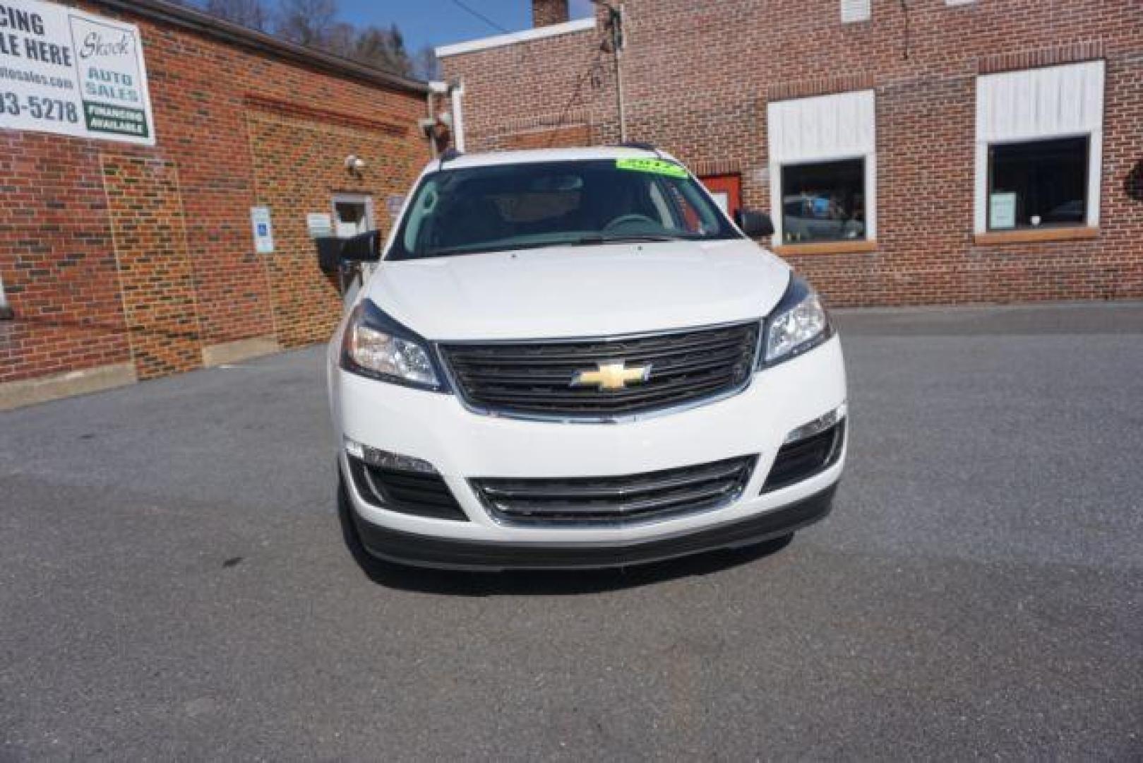 2017 Summit White Chevrolet Traverse LS FWD w/PDC (1GNKRFEDXHJ) with an 3.6L V6 DOHC 24V engine, 6-Speed Automatic transmission, located at 312 Centre Ave, Schuylkill Haven, PA, 17972, (570) 593-5278, 40.638130, -76.177383 - aluminum/alloy wheels, luggage rack, power driver's seat, rear parking sensors - Photo#8