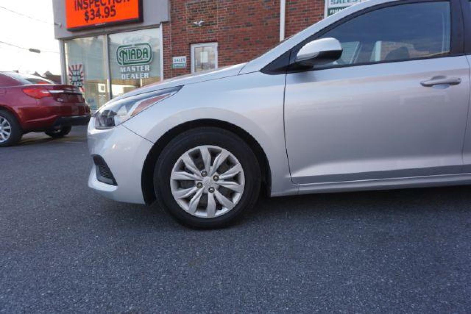 2020 Olympus Silver Hyundai Accent SE 4-Door 6M (3KPC24A61LE) with an 1.6L L4 DOHC 16V engine, 6-Speed Manual transmission, located at 312 Centre Ave, Schuylkill Haven, PA, 17972, (570) 593-5278, 40.638130, -76.177383 - aluminum/alloy wheels - Photo#2