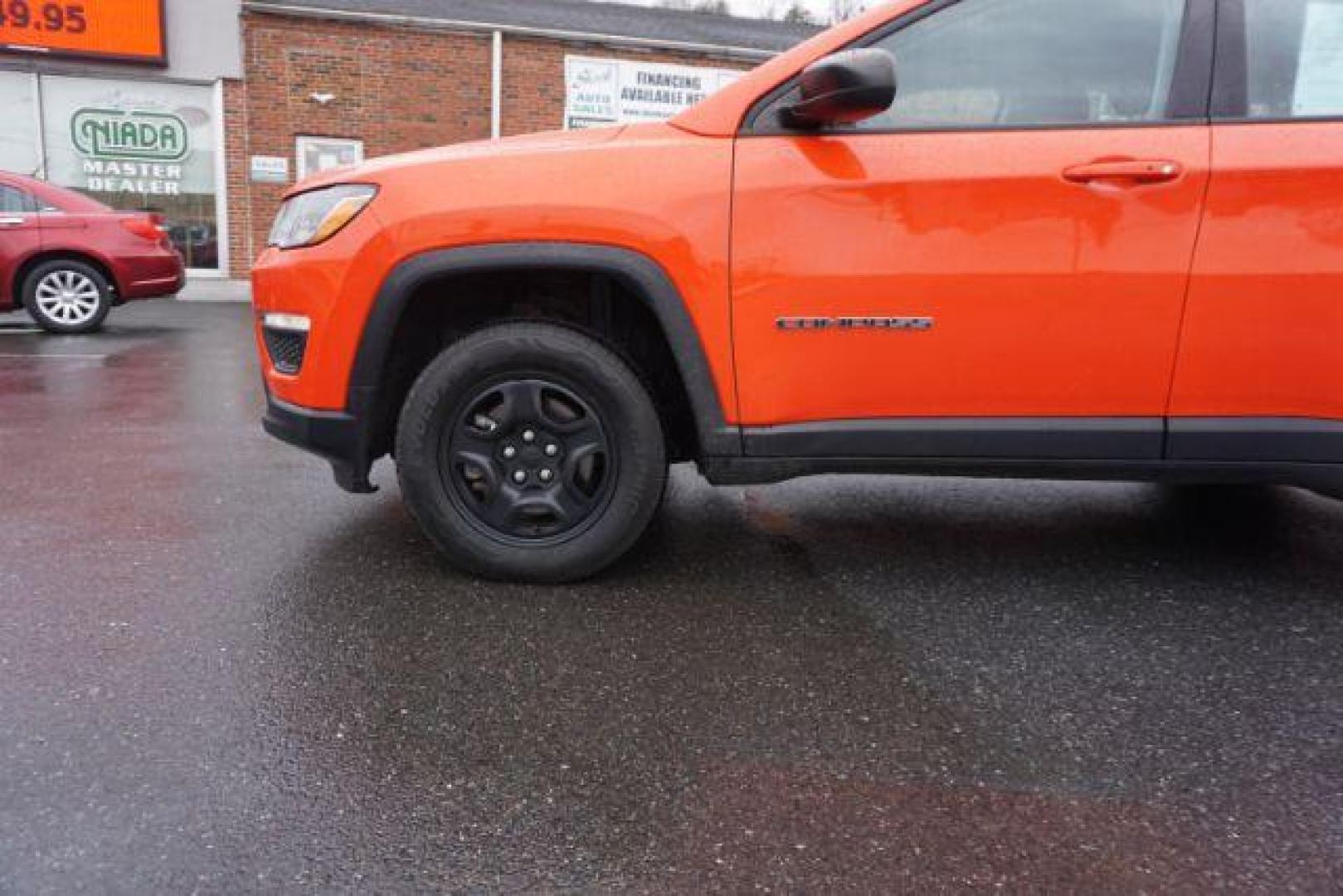 2019 Spitfire Orange Clear Coat Jeep Compass Sport 4WD (3C4NJDAB1KT) with an 2.4L L4 DOHC 16V engine, 6-Speed Manual transmission, located at 312 Centre Ave, Schuylkill Haven, PA, 17972, (570) 593-5278, 40.638130, -76.177383 - Photo#2