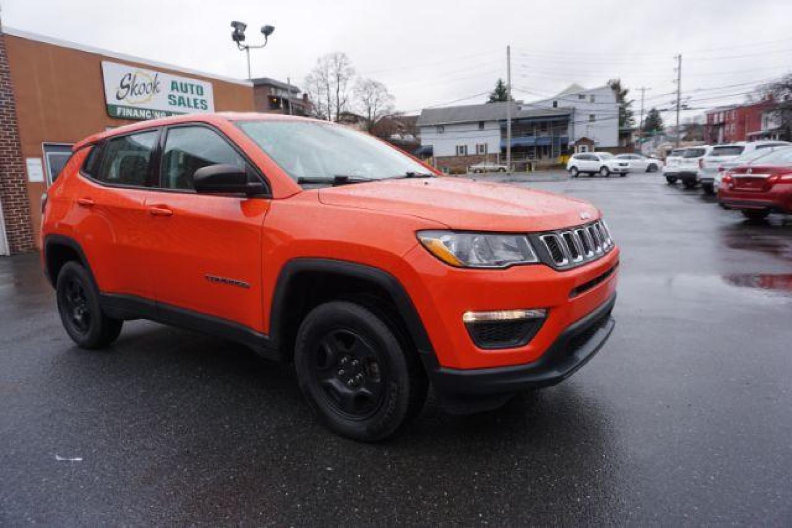 2019 Spitfire Orange Clear Coat Jeep Compass Sport 4WD (3C4NJDAB1KT) with an 2.4L L4 DOHC 16V engine, 6-Speed Manual transmission, located at 312 Centre Ave, Schuylkill Haven, PA, 17972, (570) 593-5278, 40.638130, -76.177383 - Photo#7