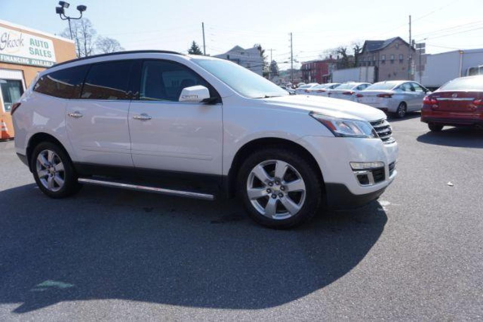 2017 Summit White Chevrolet Traverse 1LT AWD (1GNKVGKD9HJ) with an 3.6L V6 DOHC 24V engine, 6-Speed Automatic transmission, located at 312 Centre Ave, Schuylkill Haven, PA, 17972, (570) 593-5278, 40.638130, -76.177383 - Automatic climate control, fixed running boards, heated front seats, luggage rack, power driver's seat, towing package, universal garage door opener - Photo#10