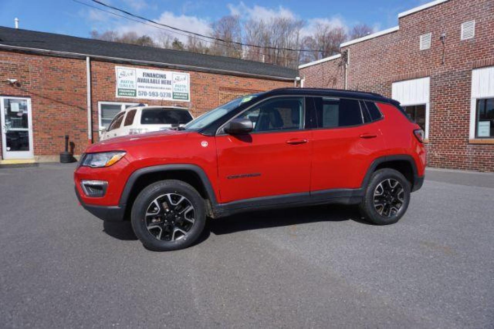 2020 Redline Pearl Coat/Black Clear Coat Jeep Compass Trailhawk 4WD (3C4NJDDB5LT) with an 2.4L L4 DOHC 16V engine, 9-Speed Automatic transmission, located at 312 Centre Ave, Schuylkill Haven, PA, 17972, (570) 593-5278, 40.638130, -76.177383 - HID headlamps - Photo#0