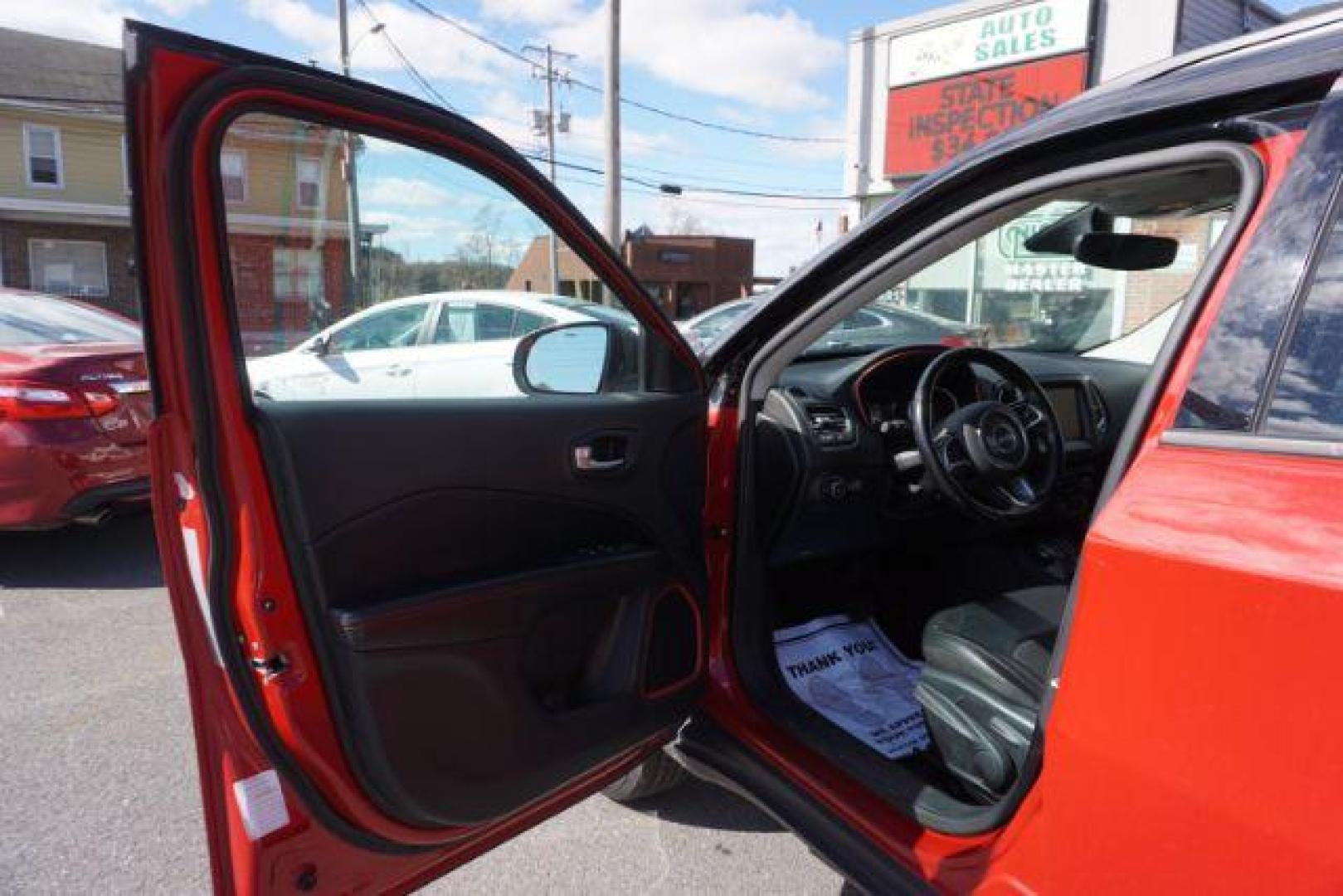 2020 Redline Pearl Coat/Black Clear Coat Jeep Compass Trailhawk 4WD (3C4NJDDB5LT) with an 2.4L L4 DOHC 16V engine, 9-Speed Automatic transmission, located at 312 Centre Ave, Schuylkill Haven, PA, 17972, (570) 593-5278, 40.638130, -76.177383 - HID headlamps - Photo#17