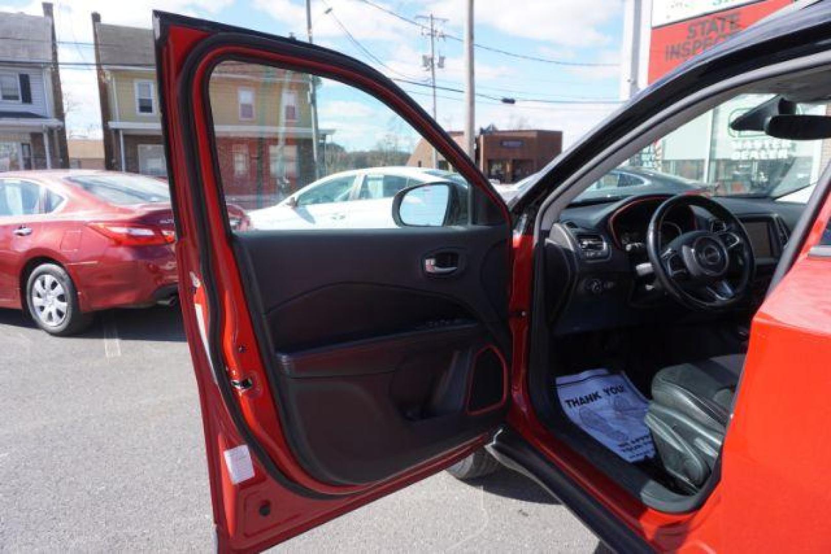 2020 Redline Pearl Coat/Black Clear Coat Jeep Compass Trailhawk 4WD (3C4NJDDB5LT) with an 2.4L L4 DOHC 16V engine, 9-Speed Automatic transmission, located at 312 Centre Ave, Schuylkill Haven, PA, 17972, (570) 593-5278, 40.638130, -76.177383 - HID headlamps - Photo#18