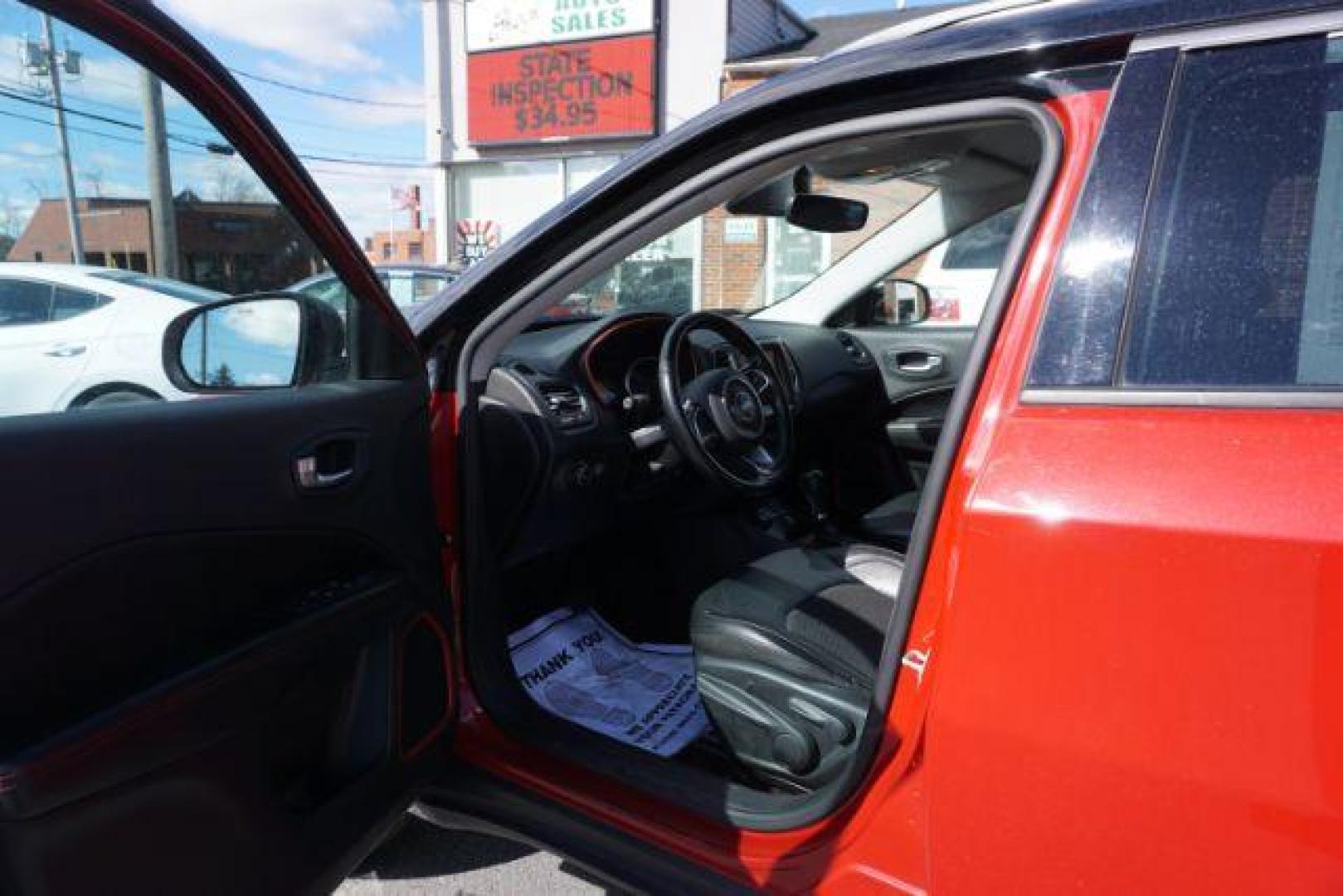 2020 Redline Pearl Coat/Black Clear Coat Jeep Compass Trailhawk 4WD (3C4NJDDB5LT) with an 2.4L L4 DOHC 16V engine, 9-Speed Automatic transmission, located at 312 Centre Ave, Schuylkill Haven, PA, 17972, (570) 593-5278, 40.638130, -76.177383 - HID headlamps - Photo#19