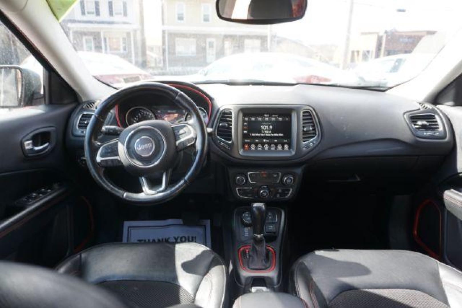 2020 Redline Pearl Coat/Black Clear Coat Jeep Compass Trailhawk 4WD (3C4NJDDB5LT) with an 2.4L L4 DOHC 16V engine, 9-Speed Automatic transmission, located at 312 Centre Ave, Schuylkill Haven, PA, 17972, (570) 593-5278, 40.638130, -76.177383 - HID headlamps - Photo#39