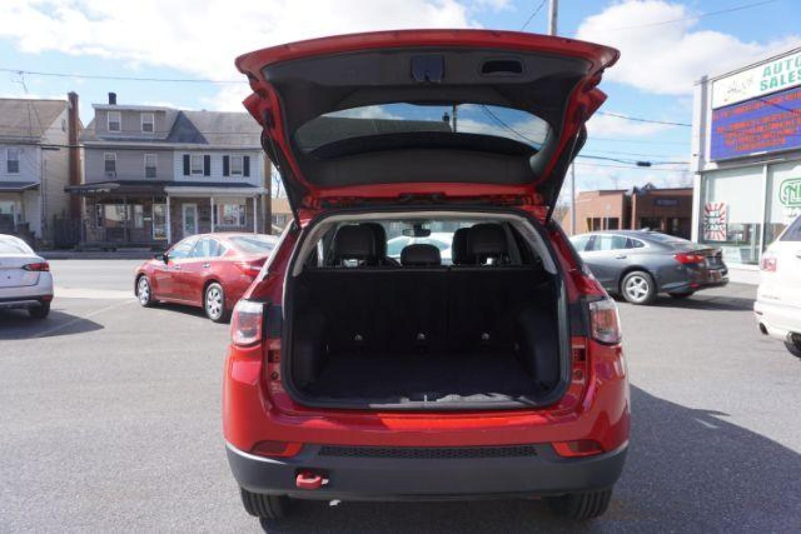 2020 Redline Pearl Coat/Black Clear Coat Jeep Compass Trailhawk 4WD (3C4NJDDB5LT) with an 2.4L L4 DOHC 16V engine, 9-Speed Automatic transmission, located at 312 Centre Ave, Schuylkill Haven, PA, 17972, (570) 593-5278, 40.638130, -76.177383 - HID headlamps - Photo#41