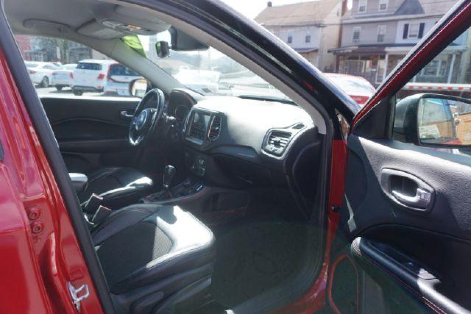 2020 Redline Pearl Coat/Black Clear Coat Jeep Compass Trailhawk 4WD (3C4NJDDB5LT) with an 2.4L L4 DOHC 16V engine, 9-Speed Automatic transmission, located at 312 Centre Ave, Schuylkill Haven, PA, 17972, (570) 593-5278, 40.638130, -76.177383 - HID headlamps - Photo#51