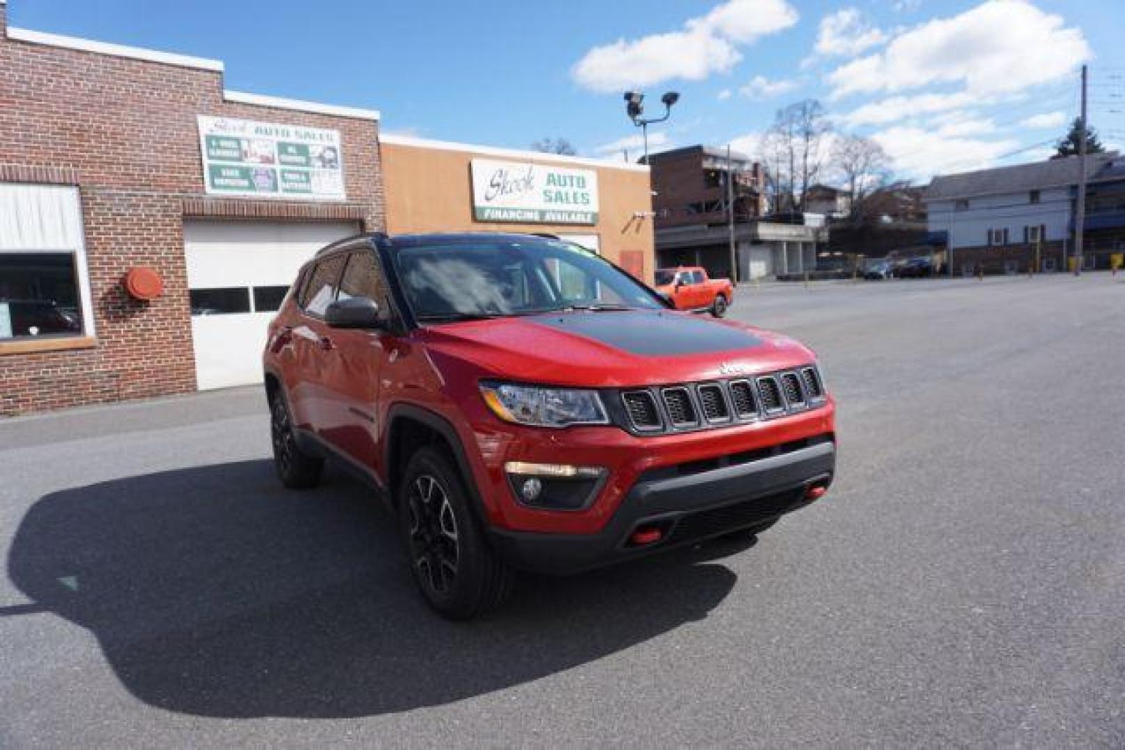 2020 Redline Pearl Coat/Black Clear Coat Jeep Compass Trailhawk 4WD (3C4NJDDB5LT) with an 2.4L L4 DOHC 16V engine, 9-Speed Automatic transmission, located at 312 Centre Ave, Schuylkill Haven, PA, 17972, (570) 593-5278, 40.638130, -76.177383 - HID headlamps - Photo#6