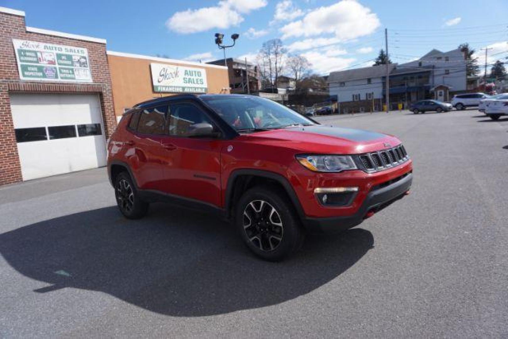 2020 Redline Pearl Coat/Black Clear Coat Jeep Compass Trailhawk 4WD (3C4NJDDB5LT) with an 2.4L L4 DOHC 16V engine, 9-Speed Automatic transmission, located at 312 Centre Ave, Schuylkill Haven, PA, 17972, (570) 593-5278, 40.638130, -76.177383 - HID headlamps - Photo#7