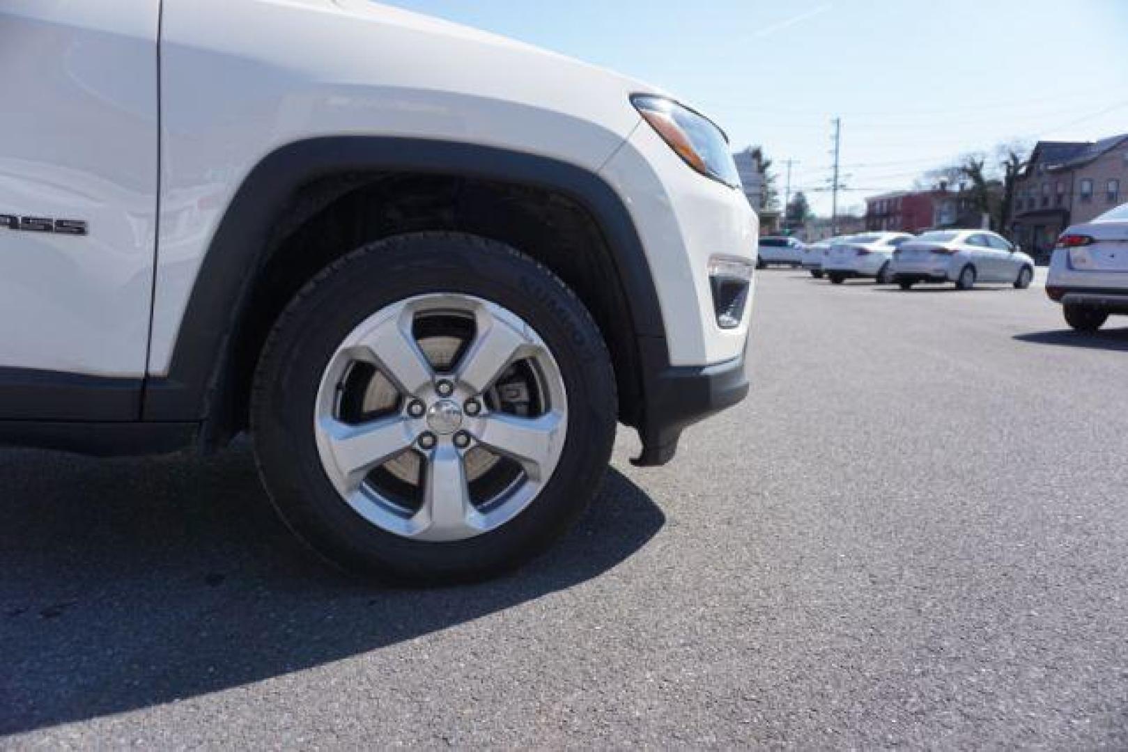 2018 White Clear Coat Jeep Compass Latitude 4WD (3C4NJDBB4JT) with an 2.4L L4 DOHC 16V engine, located at 312 Centre Ave, Schuylkill Haven, PA, 17972, (570) 593-5278, 40.638130, -76.177383 - collision avoidance, HID headlamps, luggage rack - Photo#9