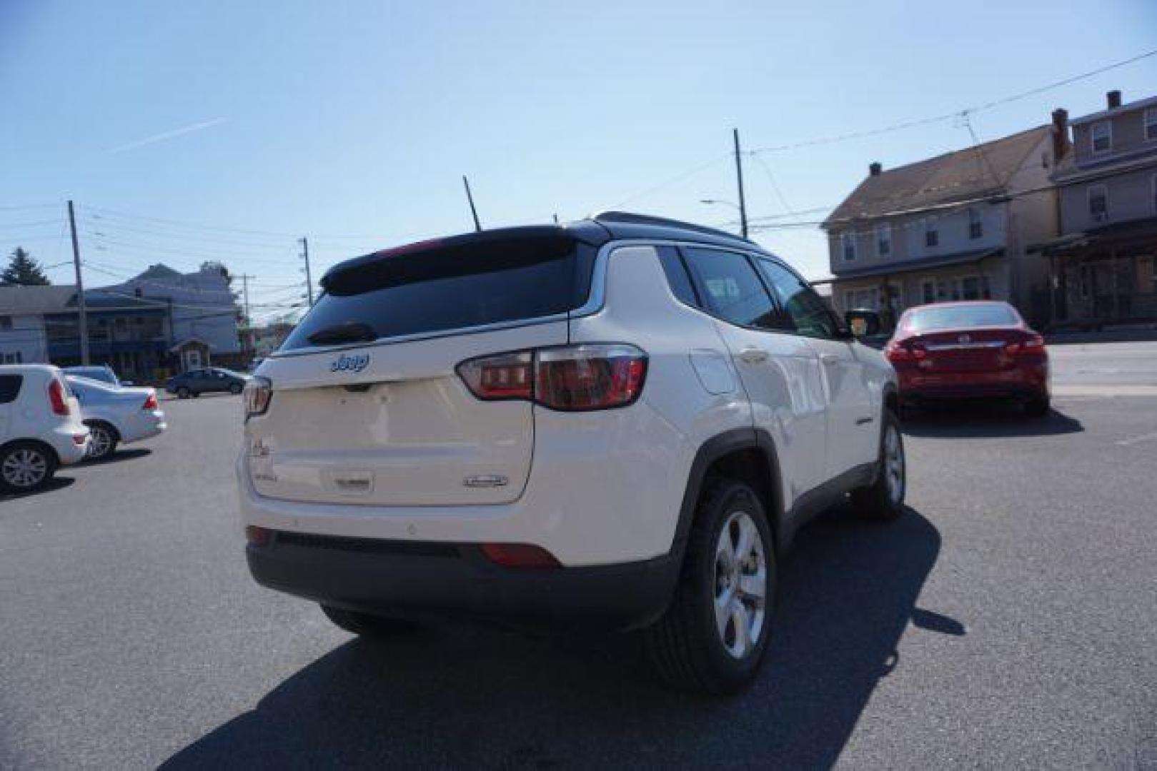 2018 White Clear Coat Jeep Compass Latitude 4WD (3C4NJDBB4JT) with an 2.4L L4 DOHC 16V engine, located at 312 Centre Ave, Schuylkill Haven, PA, 17972, (570) 593-5278, 40.638130, -76.177383 - collision avoidance, HID headlamps, luggage rack - Photo#12