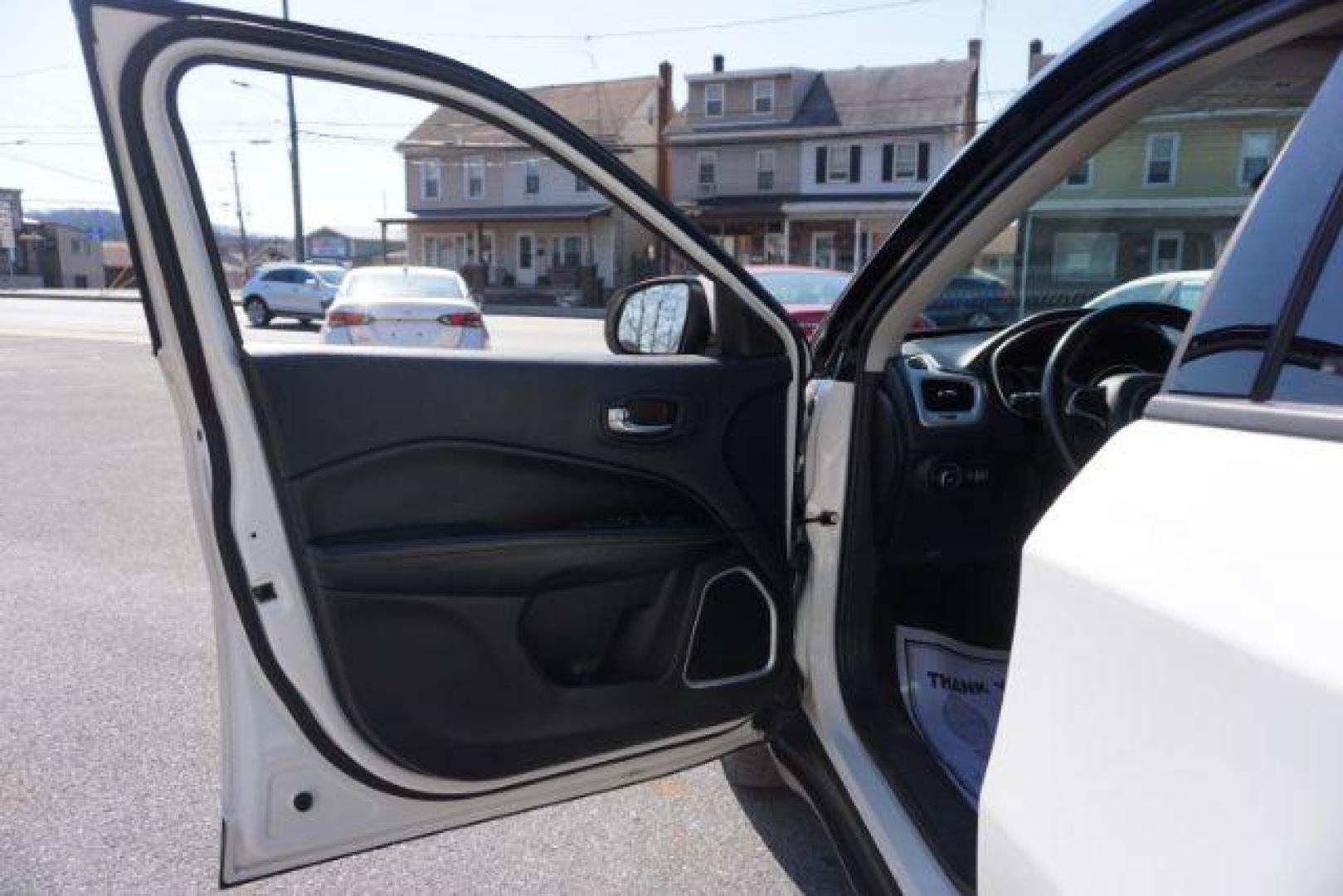 2018 White Clear Coat Jeep Compass Latitude 4WD (3C4NJDBB4JT) with an 2.4L L4 DOHC 16V engine, located at 312 Centre Ave, Schuylkill Haven, PA, 17972, (570) 593-5278, 40.638130, -76.177383 - collision avoidance, HID headlamps, luggage rack - Photo#18