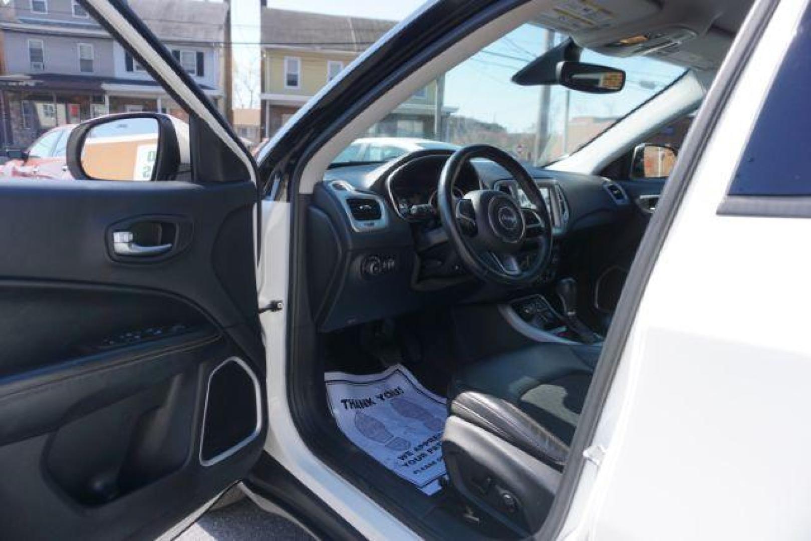 2018 White Clear Coat Jeep Compass Latitude 4WD (3C4NJDBB4JT) with an 2.4L L4 DOHC 16V engine, located at 312 Centre Ave, Schuylkill Haven, PA, 17972, (570) 593-5278, 40.638130, -76.177383 - collision avoidance, HID headlamps, luggage rack - Photo#21