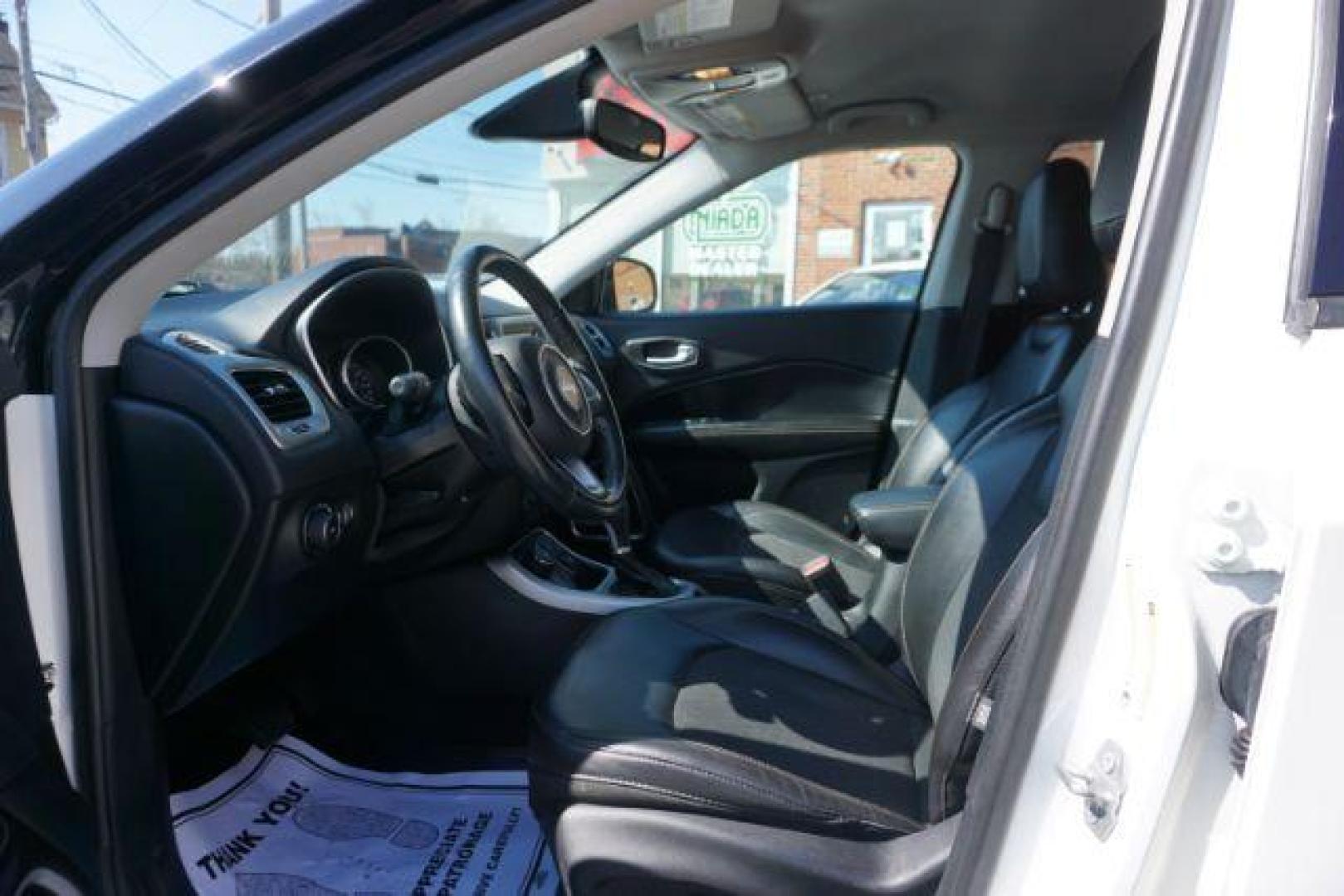 2018 White Clear Coat Jeep Compass Latitude 4WD (3C4NJDBB4JT) with an 2.4L L4 DOHC 16V engine, located at 312 Centre Ave, Schuylkill Haven, PA, 17972, (570) 593-5278, 40.638130, -76.177383 - collision avoidance, HID headlamps, luggage rack - Photo#23