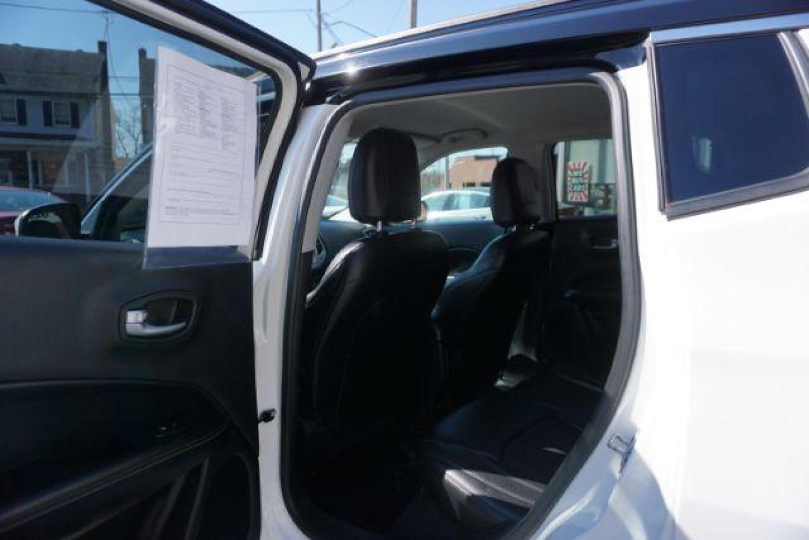 2018 White Clear Coat Jeep Compass Latitude 4WD (3C4NJDBB4JT) with an 2.4L L4 DOHC 16V engine, located at 312 Centre Ave, Schuylkill Haven, PA, 17972, (570) 593-5278, 40.638130, -76.177383 - collision avoidance, HID headlamps, luggage rack - Photo#35