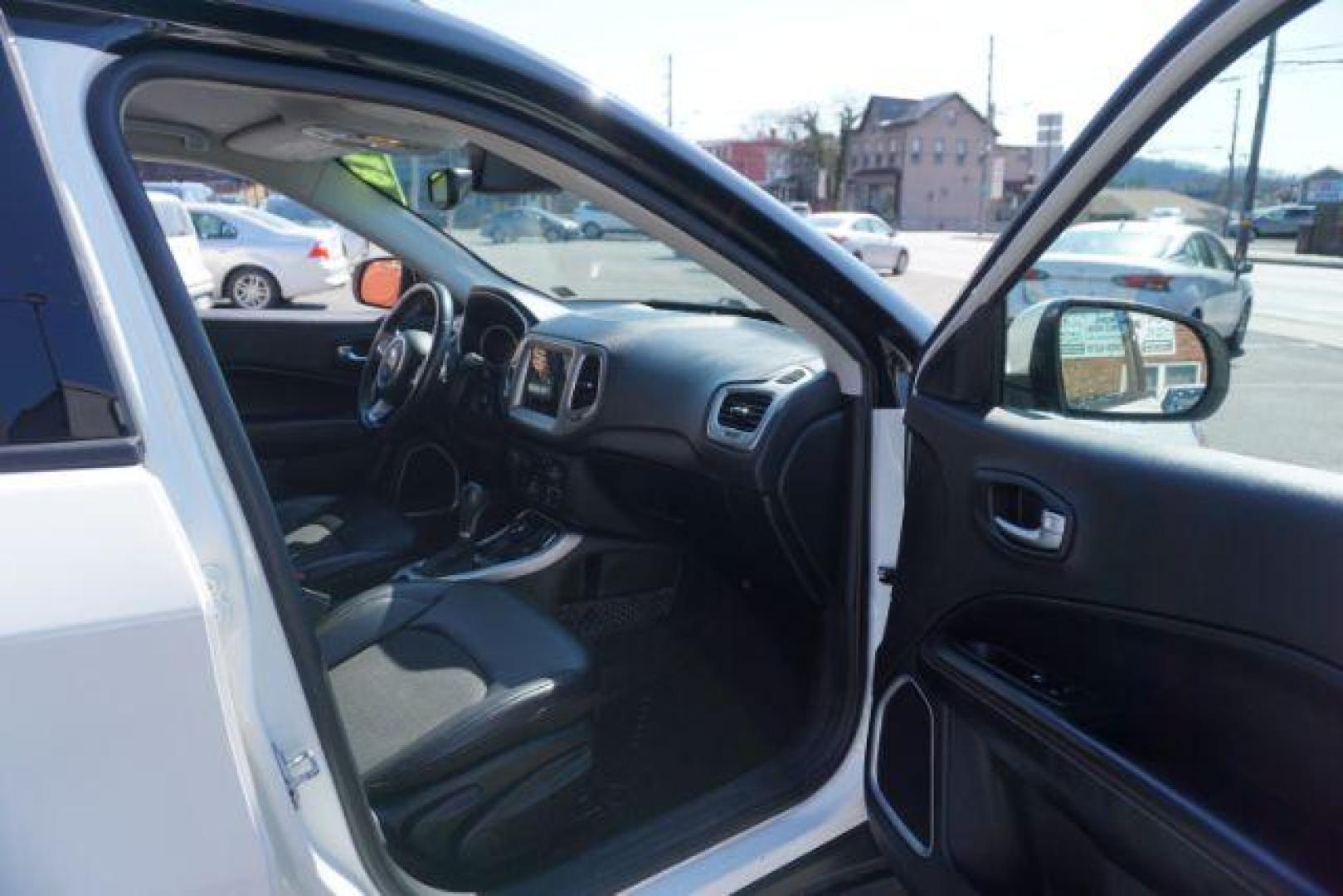 2018 White Clear Coat Jeep Compass Latitude 4WD (3C4NJDBB4JT) with an 2.4L L4 DOHC 16V engine, located at 312 Centre Ave, Schuylkill Haven, PA, 17972, (570) 593-5278, 40.638130, -76.177383 - collision avoidance, HID headlamps, luggage rack - Photo#53