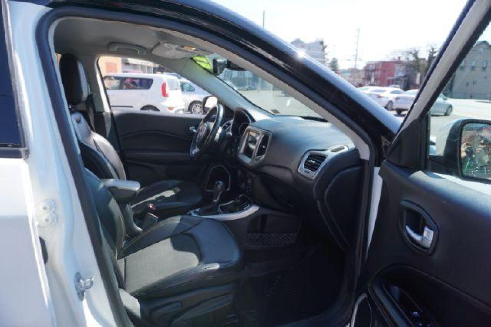 2018 White Clear Coat Jeep Compass Latitude 4WD (3C4NJDBB4JT) with an 2.4L L4 DOHC 16V engine, located at 312 Centre Ave, Schuylkill Haven, PA, 17972, (570) 593-5278, 40.638130, -76.177383 - collision avoidance, HID headlamps, luggage rack - Photo#54