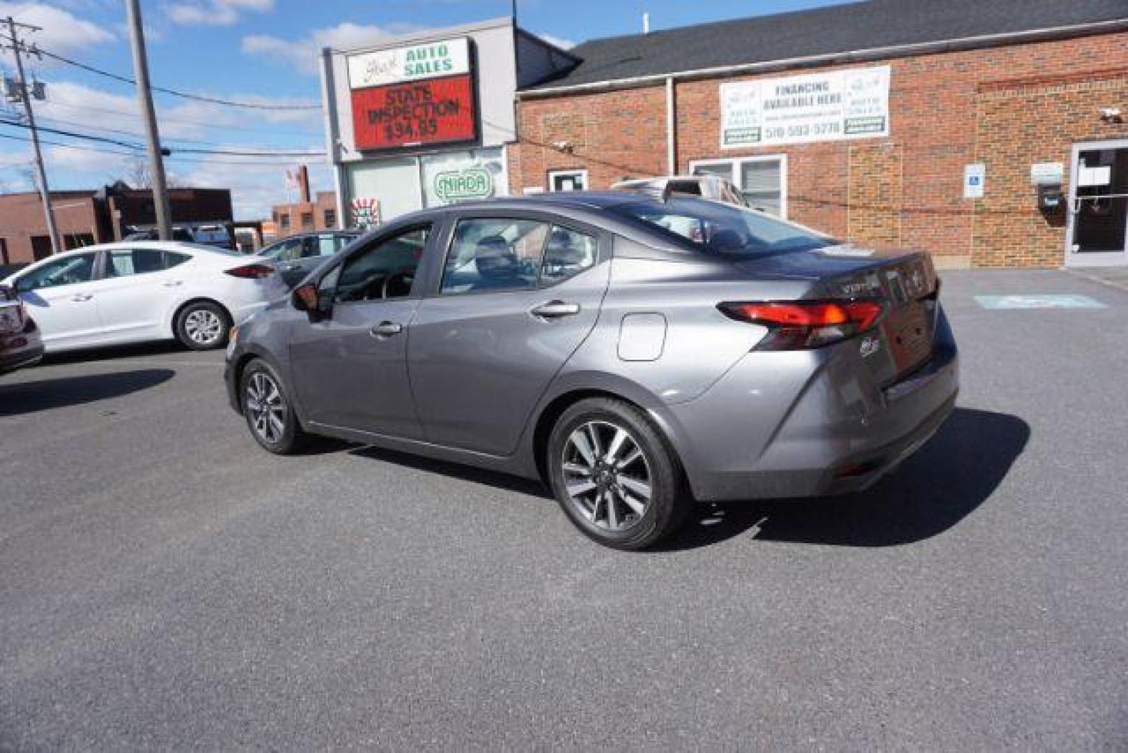 2021 Gun Metallic /Graphite Nissan Versa SV (3N1CN8EV4ML) with an 1.6L L4 DOHC 16V engine, Continuously Variable Transmission transmission, located at 312 Centre Ave, Schuylkill Haven, PA, 17972, (570) 593-5278, 40.638130, -76.177383 - Photo#16