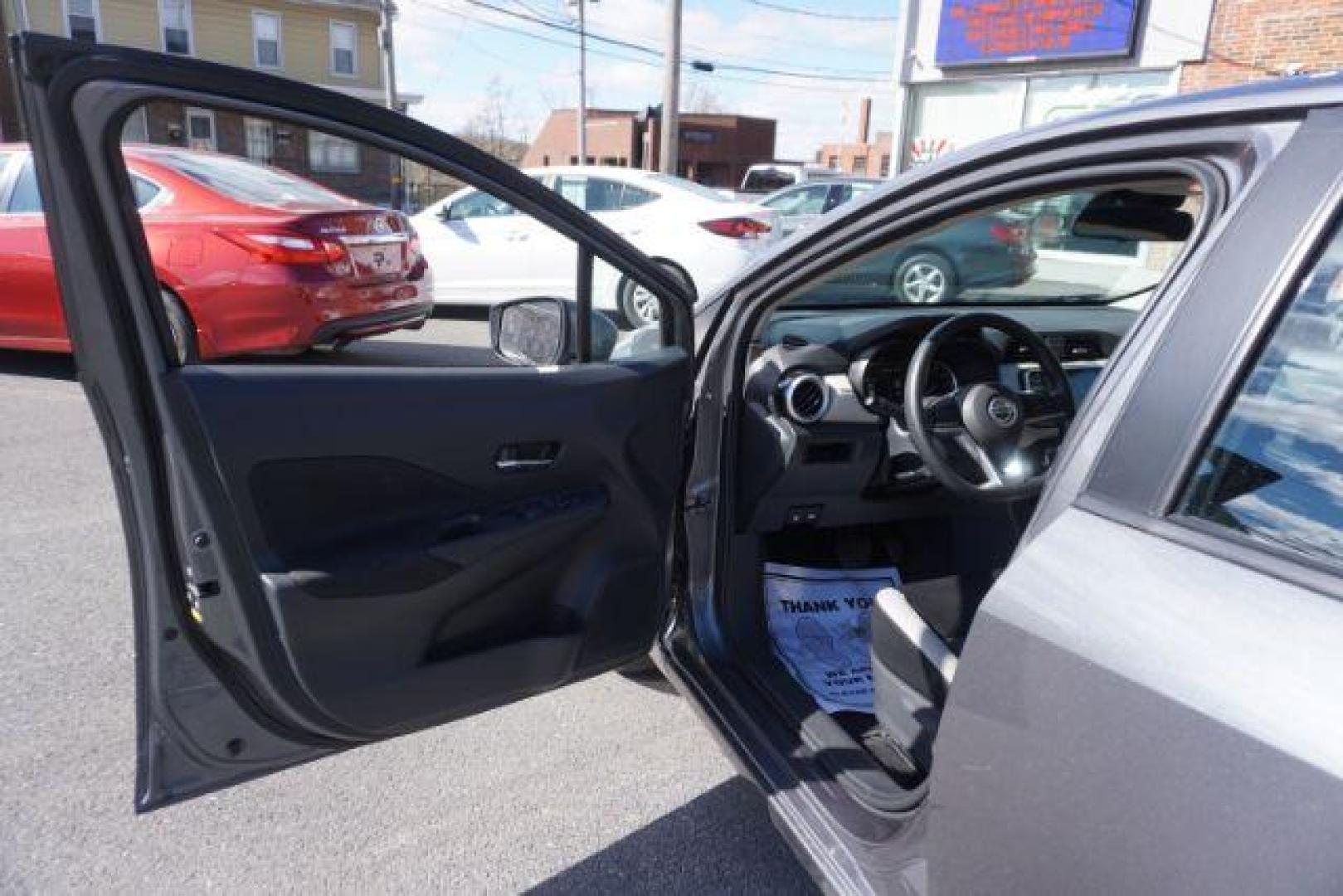 2021 Gun Metallic /Graphite Nissan Versa SV (3N1CN8EV4ML) with an 1.6L L4 DOHC 16V engine, Continuously Variable Transmission transmission, located at 312 Centre Ave, Schuylkill Haven, PA, 17972, (570) 593-5278, 40.638130, -76.177383 - Photo#17