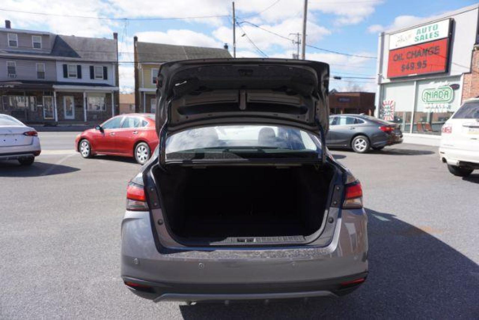 2021 Gun Metallic /Graphite Nissan Versa SV (3N1CN8EV4ML) with an 1.6L L4 DOHC 16V engine, Continuously Variable Transmission transmission, located at 312 Centre Ave, Schuylkill Haven, PA, 17972, (570) 593-5278, 40.638130, -76.177383 - Photo#41