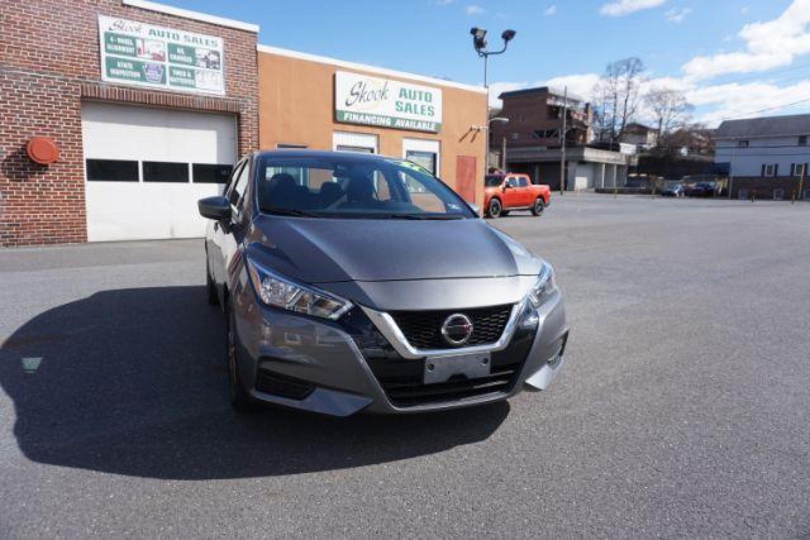 2021 Gun Metallic /Graphite Nissan Versa SV (3N1CN8EV4ML) with an 1.6L L4 DOHC 16V engine, Continuously Variable Transmission transmission, located at 312 Centre Ave, Schuylkill Haven, PA, 17972, (570) 593-5278, 40.638130, -76.177383 - Photo#6