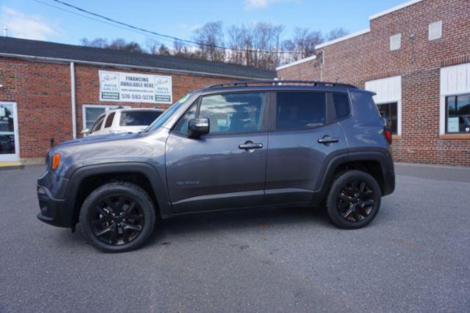 2017 Granite Crystal Metallic Clear Coat /Black, cloth Jeep Renegade Latitude 4WD (ZACCJBBB7HP) with an 2.4L L4 DOHC 16V engine, 6-Speed Manual transmission, located at 312 Centre Ave, Schuylkill Haven, PA, 17972, (570) 593-5278, 40.638130, -76.177383 - back up camera, luggage rack, passive keyless entry, power driver's seat, remote engine starter - Photo#0