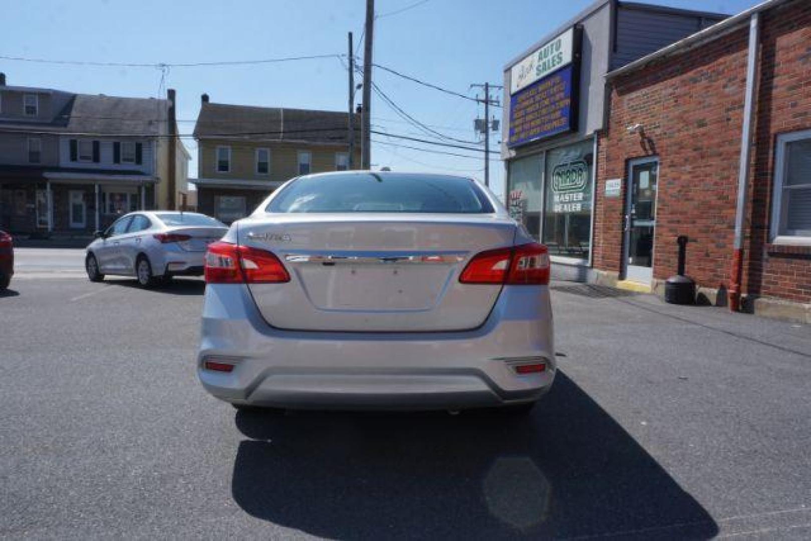 2019 Brilliant Silver /Charcoal, premium cloth Nissan Sentra SV (3N1AB7AP5KY) with an 1.8L L4 SFI DOHC 16V engine, Continuously Variable Transmission transmission, located at 312 Centre Ave, Schuylkill Haven, PA, 17972, (570) 593-5278, 40.638130, -76.177383 - Photo#14