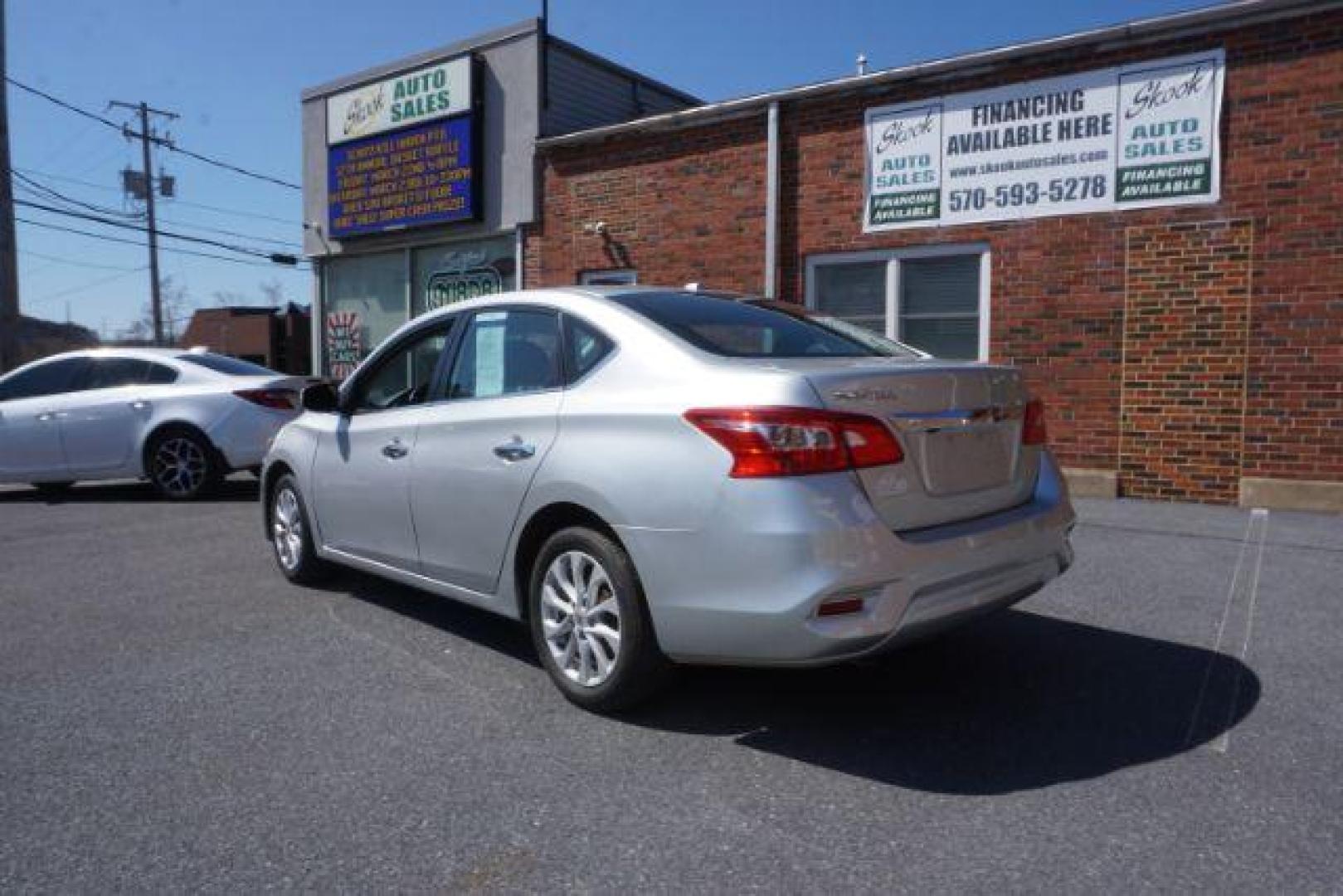 2019 Brilliant Silver /Charcoal, premium cloth Nissan Sentra SV (3N1AB7AP5KY) with an 1.8L L4 SFI DOHC 16V engine, Continuously Variable Transmission transmission, located at 312 Centre Ave, Schuylkill Haven, PA, 17972, (570) 593-5278, 40.638130, -76.177383 - Photo#16