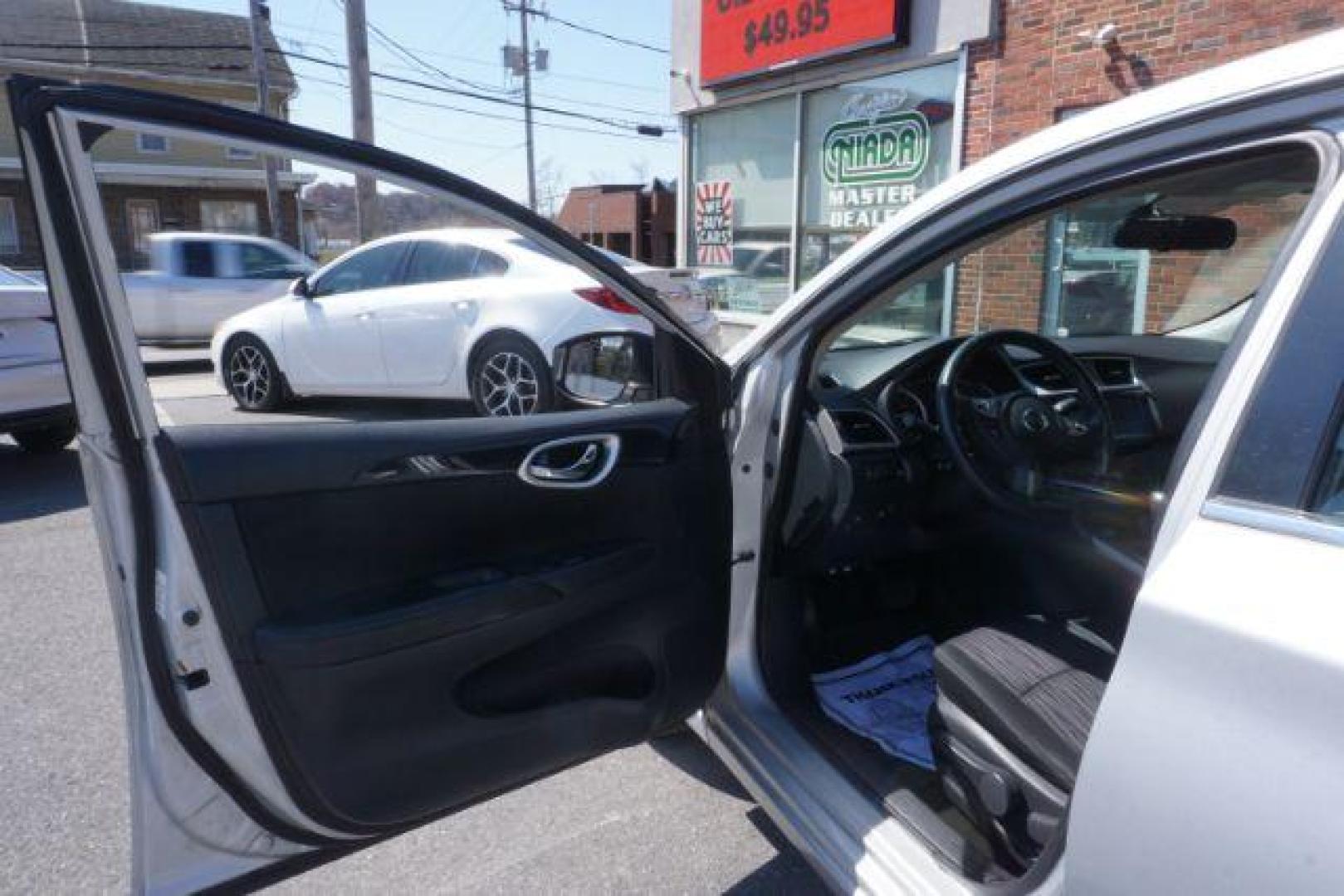 2019 Brilliant Silver /Charcoal, premium cloth Nissan Sentra SV (3N1AB7AP5KY) with an 1.8L L4 SFI DOHC 16V engine, Continuously Variable Transmission transmission, located at 312 Centre Ave, Schuylkill Haven, PA, 17972, (570) 593-5278, 40.638130, -76.177383 - Photo#17