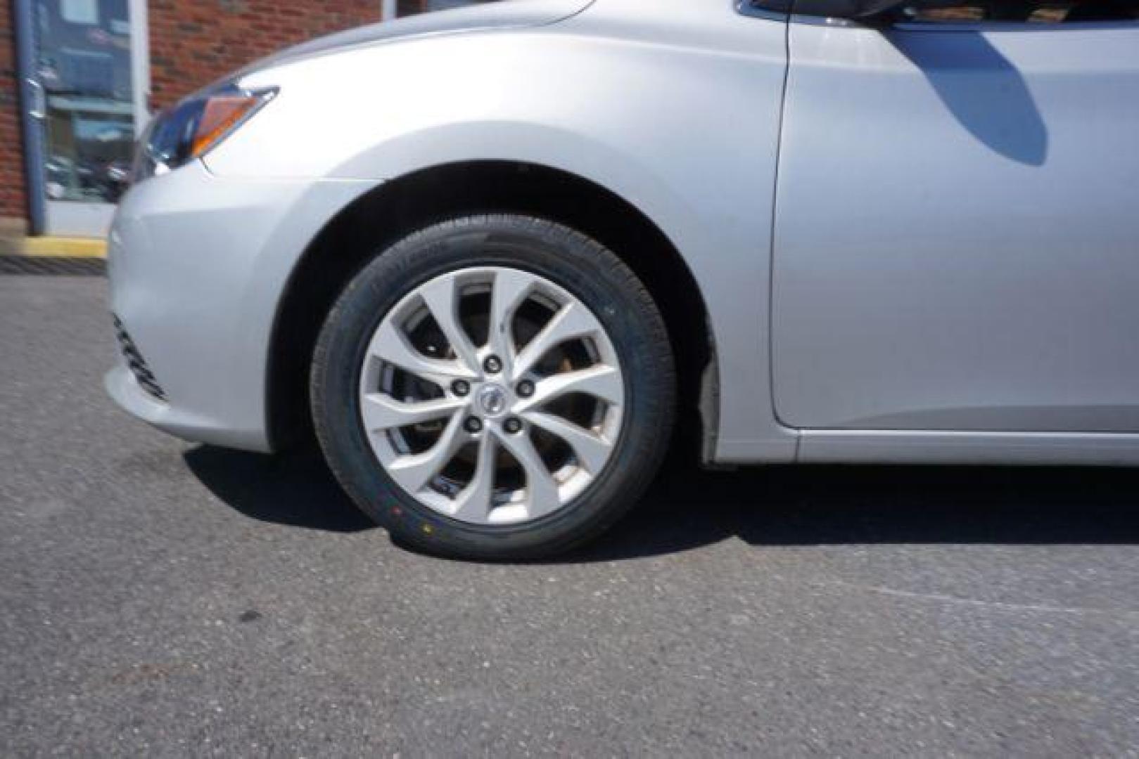 2019 Brilliant Silver /Charcoal, premium cloth Nissan Sentra SV (3N1AB7AP5KY) with an 1.8L L4 SFI DOHC 16V engine, Continuously Variable Transmission transmission, located at 312 Centre Ave, Schuylkill Haven, PA, 17972, (570) 593-5278, 40.638130, -76.177383 - Photo#2