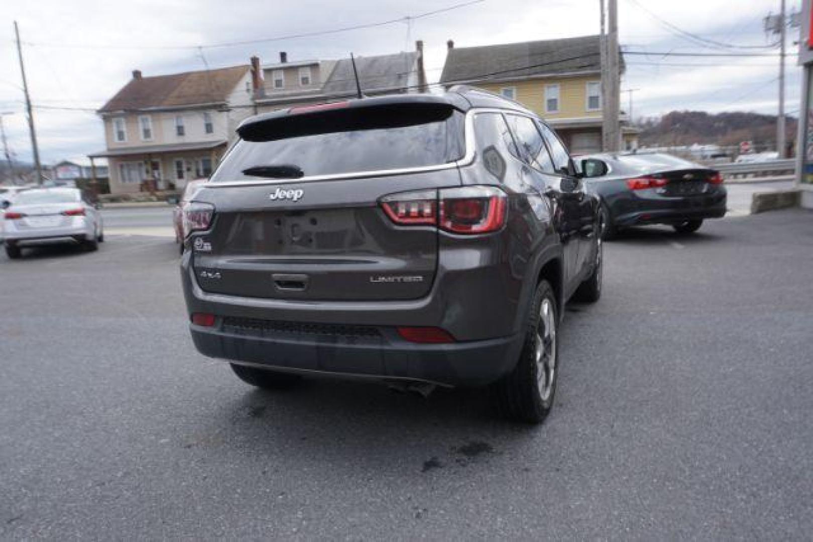 2018 Granite Crystal Metallic Clear Coat/Black Clear Co /Black, leather Jeep Compass Limited 4WD (3C4NJDCB5JT) with an 2.4L L4 DOHC 16V engine, Continuously Variable Transmission transmission, located at 312 Centre Ave, Schuylkill Haven, PA, 17972, (570) 593-5278, 40.638130, -76.177383 - collision avoidance, HID headlamps, luggage rack, power liftgate, power sunroof - Photo#13