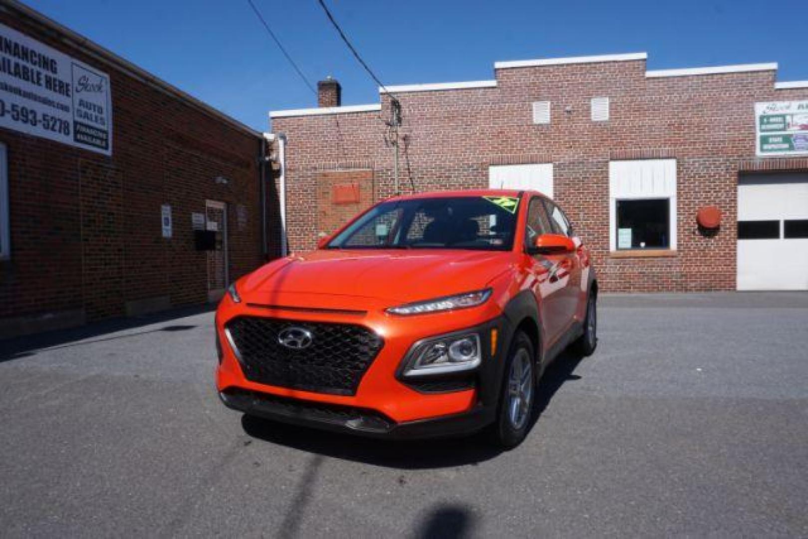 2019 Sunset Orange /Black, cloth Hyundai Kona SE AWD (KM8K1CAA3KU) with an 2.0L L4 DOHC 16V engine, 6-Speed Automatic transmission, located at 312 Centre Ave, Schuylkill Haven, PA, 17972, (570) 593-5278, 40.638130, -76.177383 - Photo#2