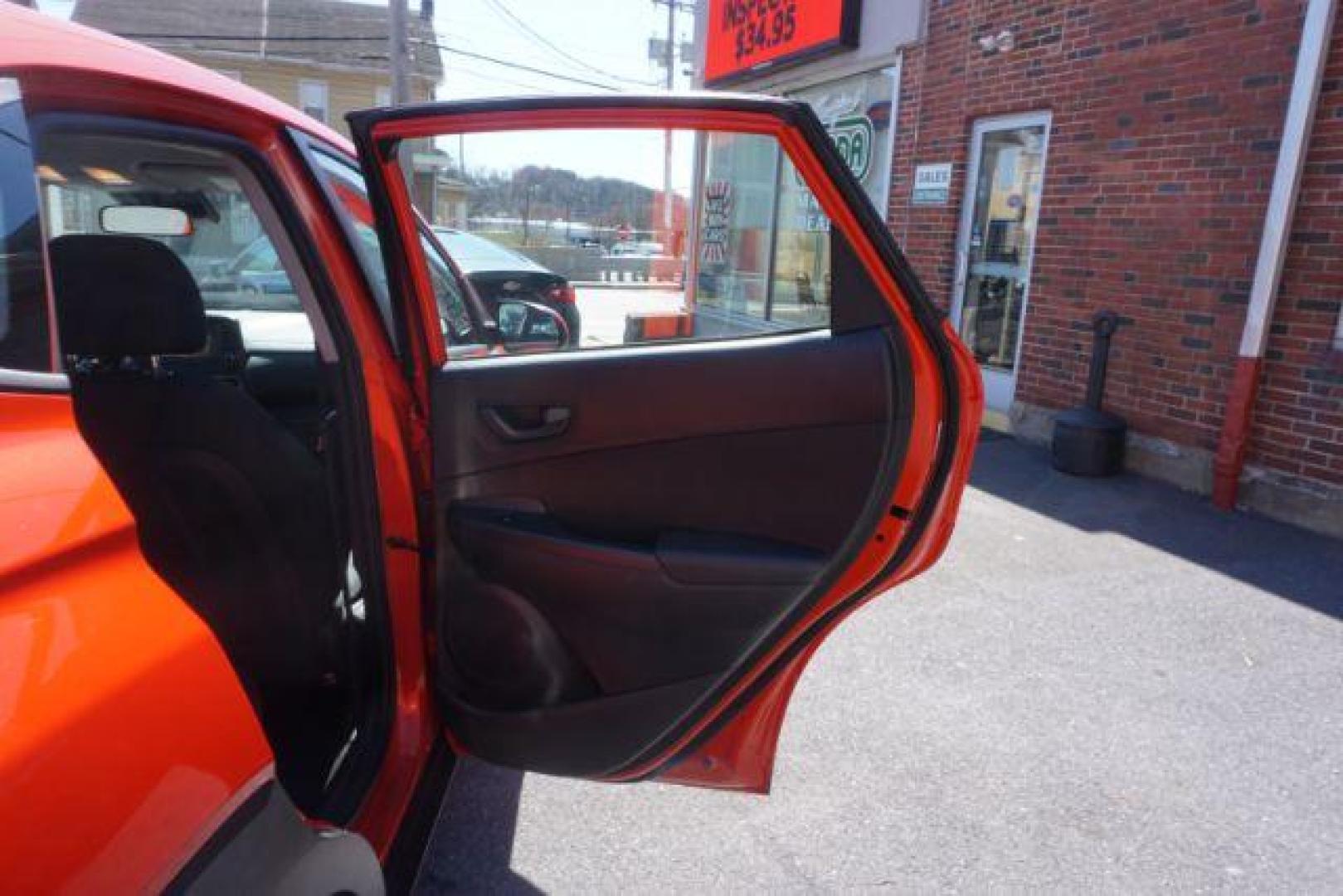 2019 Sunset Orange /Black, cloth Hyundai Kona SE AWD (KM8K1CAA3KU) with an 2.0L L4 DOHC 16V engine, 6-Speed Automatic transmission, located at 312 Centre Ave, Schuylkill Haven, PA, 17972, (570) 593-5278, 40.638130, -76.177383 - Photo#41