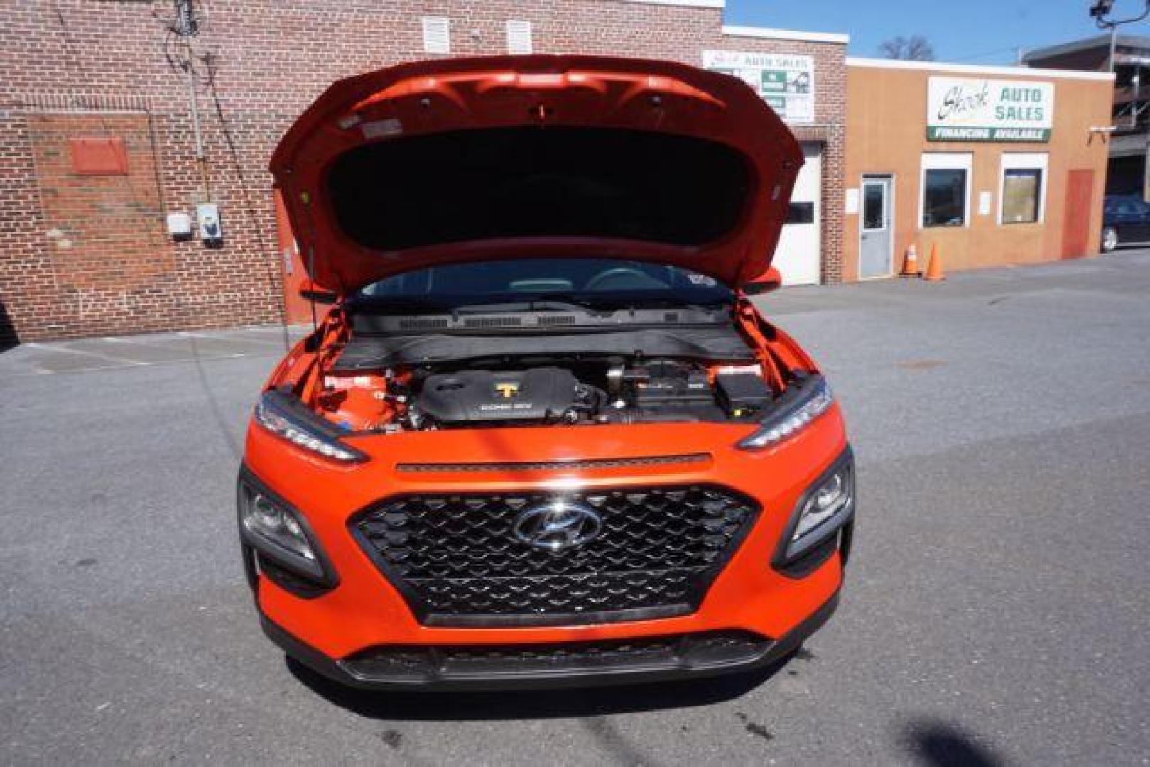 2019 Sunset Orange /Black, cloth Hyundai Kona SE AWD (KM8K1CAA3KU) with an 2.0L L4 DOHC 16V engine, 6-Speed Automatic transmission, located at 312 Centre Ave, Schuylkill Haven, PA, 17972, (570) 593-5278, 40.638130, -76.177383 - Photo#52