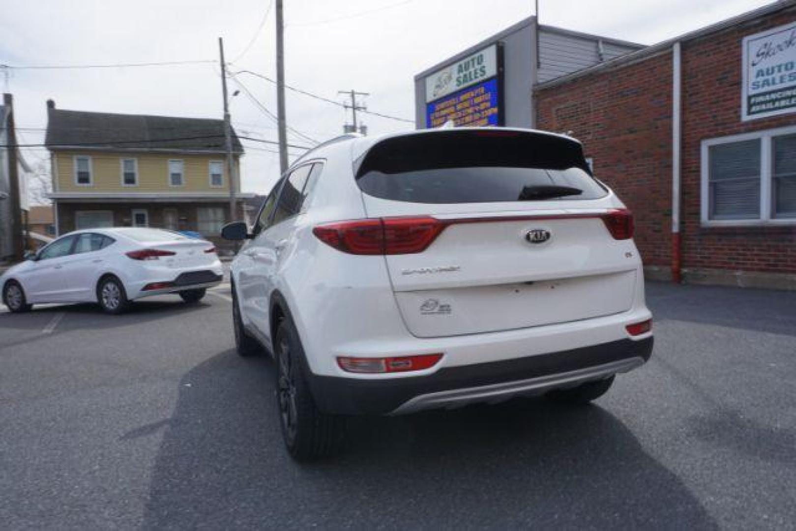 2019 Snow White Pearl /Cool Gray, leather Kia Sportage EX AWD (KNDPNCAC6K7) with an 2.4L V6 DOHC 24V engine, 6-Speed Automatic transmission, located at 312 Centre Ave, Schuylkill Haven, PA, 17972, (570) 593-5278, 40.638130, -76.177383 - luggage rack, remote engine starter - Photo#15