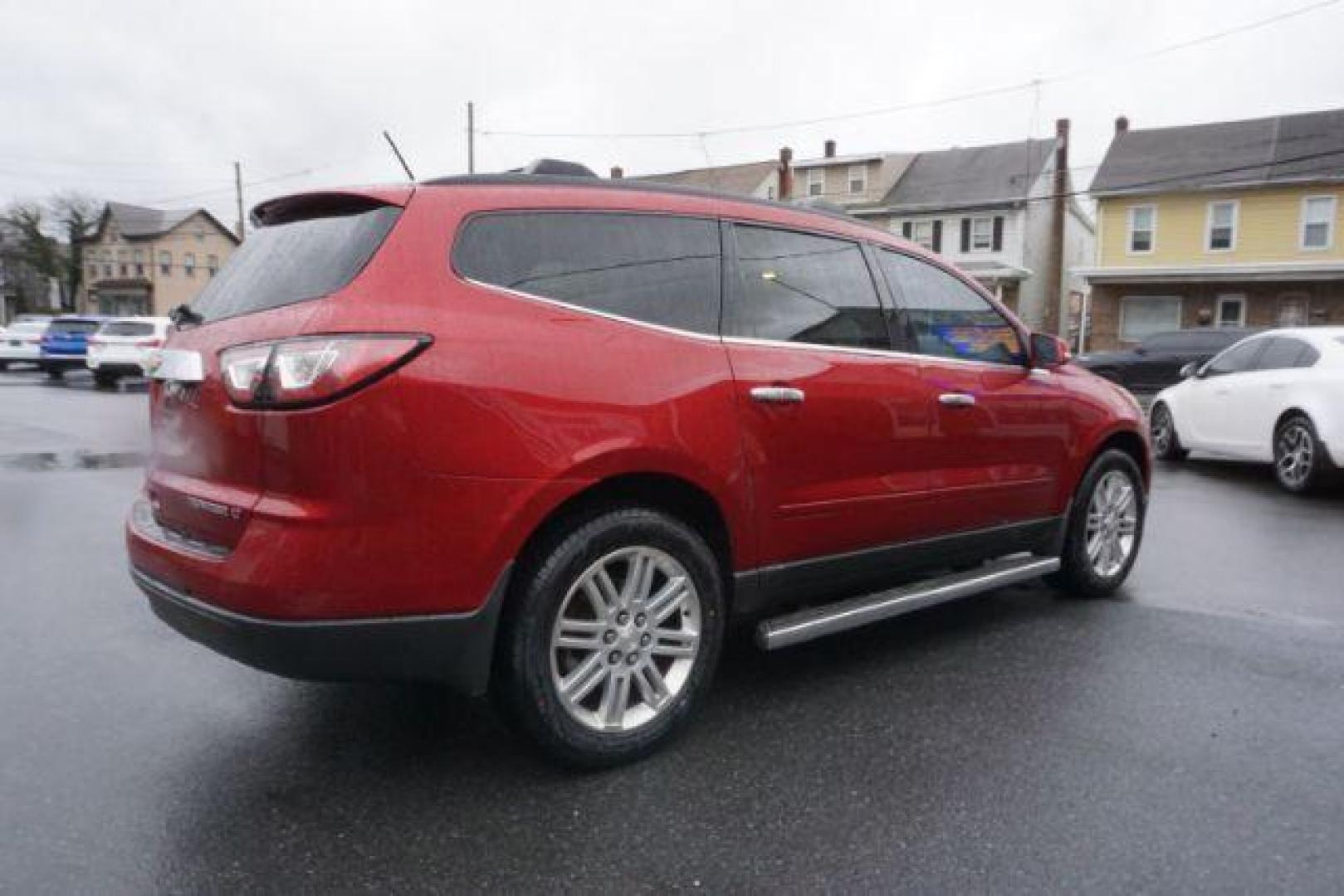 2014 Crystal Red Tintcoat /Dk Titanium/Light Titanium Chevrolet Traverse 1LT FWD (1GNKRGKD4EJ) with an 3.6L V6 DOHC 24V engine, 6-Speed Automatic transmission, located at 312 Centre Ave, Schuylkill Haven, PA, 17972, (570) 593-5278, 40.638130, -76.177383 - automatic climate control, heated front seats, power driver's seat, power sunroof, universal garage door opener - Photo#12