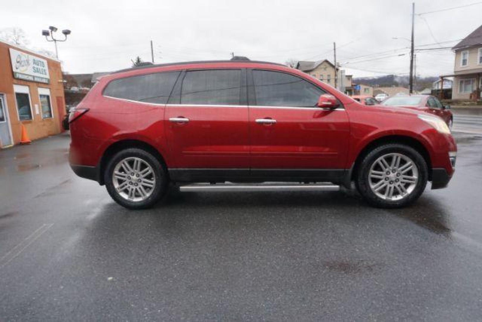 2014 Crystal Red Tintcoat /Dk Titanium/Light Titanium Chevrolet Traverse 1LT FWD (1GNKRGKD4EJ) with an 3.6L V6 DOHC 24V engine, 6-Speed Automatic transmission, located at 312 Centre Ave, Schuylkill Haven, PA, 17972, (570) 593-5278, 40.638130, -76.177383 - automatic climate control, heated front seats, power driver's seat, power sunroof, universal garage door opener - Photo#15