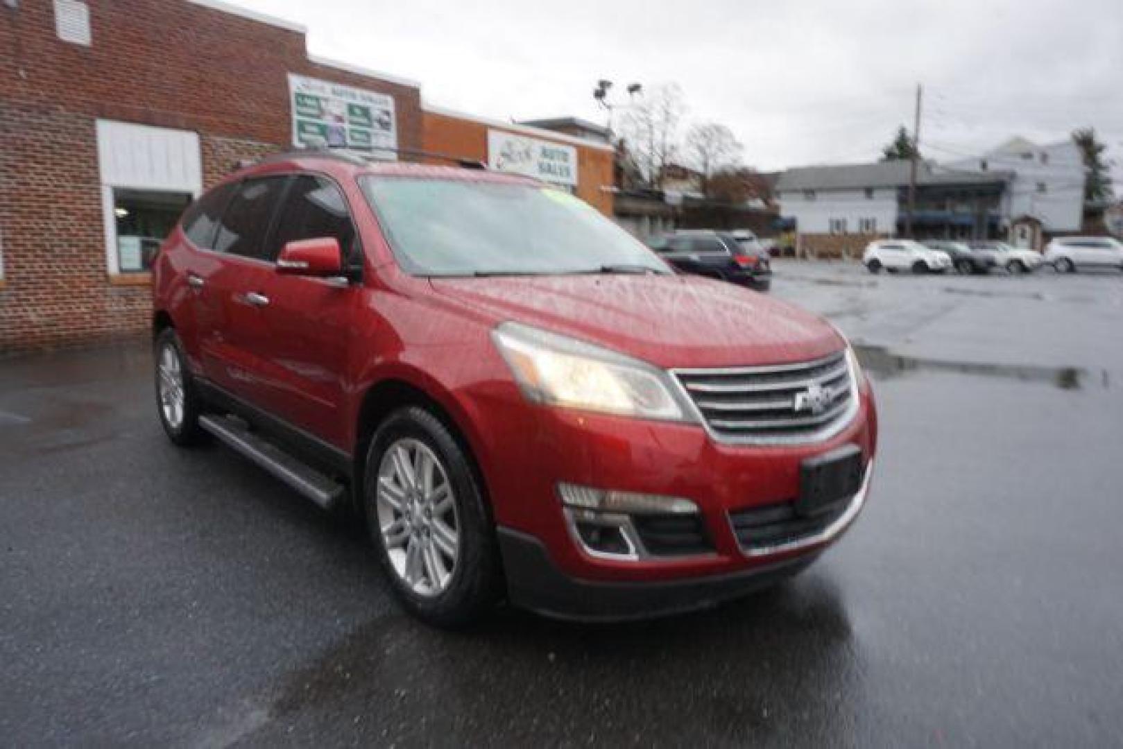 2014 Crystal Red Tintcoat /Dk Titanium/Light Titanium Chevrolet Traverse 1LT FWD (1GNKRGKD4EJ) with an 3.6L V6 DOHC 24V engine, 6-Speed Automatic transmission, located at 312 Centre Ave, Schuylkill Haven, PA, 17972, (570) 593-5278, 40.638130, -76.177383 - automatic climate control, heated front seats, power driver's seat, power sunroof, universal garage door opener - Photo#16