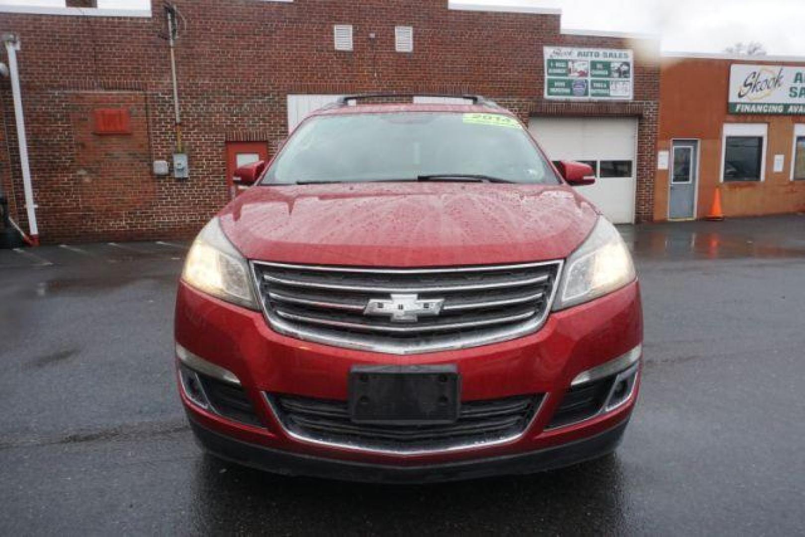 2014 Crystal Red Tintcoat /Dk Titanium/Light Titanium Chevrolet Traverse 1LT FWD (1GNKRGKD4EJ) with an 3.6L V6 DOHC 24V engine, 6-Speed Automatic transmission, located at 312 Centre Ave, Schuylkill Haven, PA, 17972, (570) 593-5278, 40.638130, -76.177383 - automatic climate control, heated front seats, power driver's seat, power sunroof, universal garage door opener - Photo#18