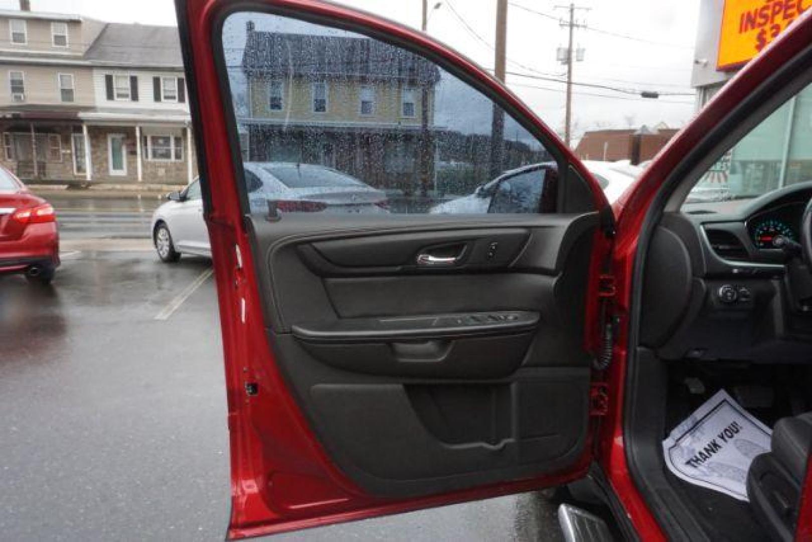 2014 Crystal Red Tintcoat /Dk Titanium/Light Titanium Chevrolet Traverse 1LT FWD (1GNKRGKD4EJ) with an 3.6L V6 DOHC 24V engine, 6-Speed Automatic transmission, located at 312 Centre Ave, Schuylkill Haven, PA, 17972, (570) 593-5278, 40.638130, -76.177383 - automatic climate control, heated front seats, power driver's seat, power sunroof, universal garage door opener - Photo#20