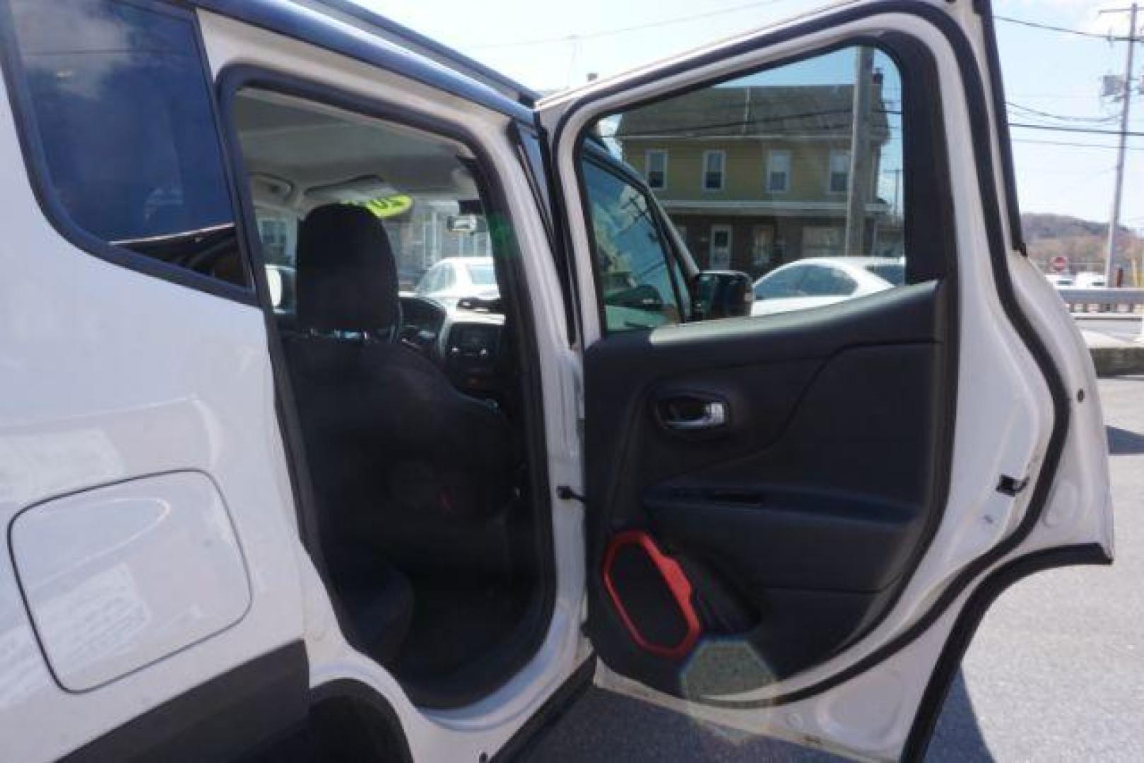 2017 Alpine White /Black, premium cloth Jeep Renegade Trailhawk (ZACCJBCB8HP) with an 2.4L L4 DOHC 16V engine, 9-Speed Automatic transmission, located at 312 Centre Ave, Schuylkill Haven, PA, 17972, (570) 593-5278, 40.638130, -76.177383 - luggage rack, passive keyless entry - Photo#43