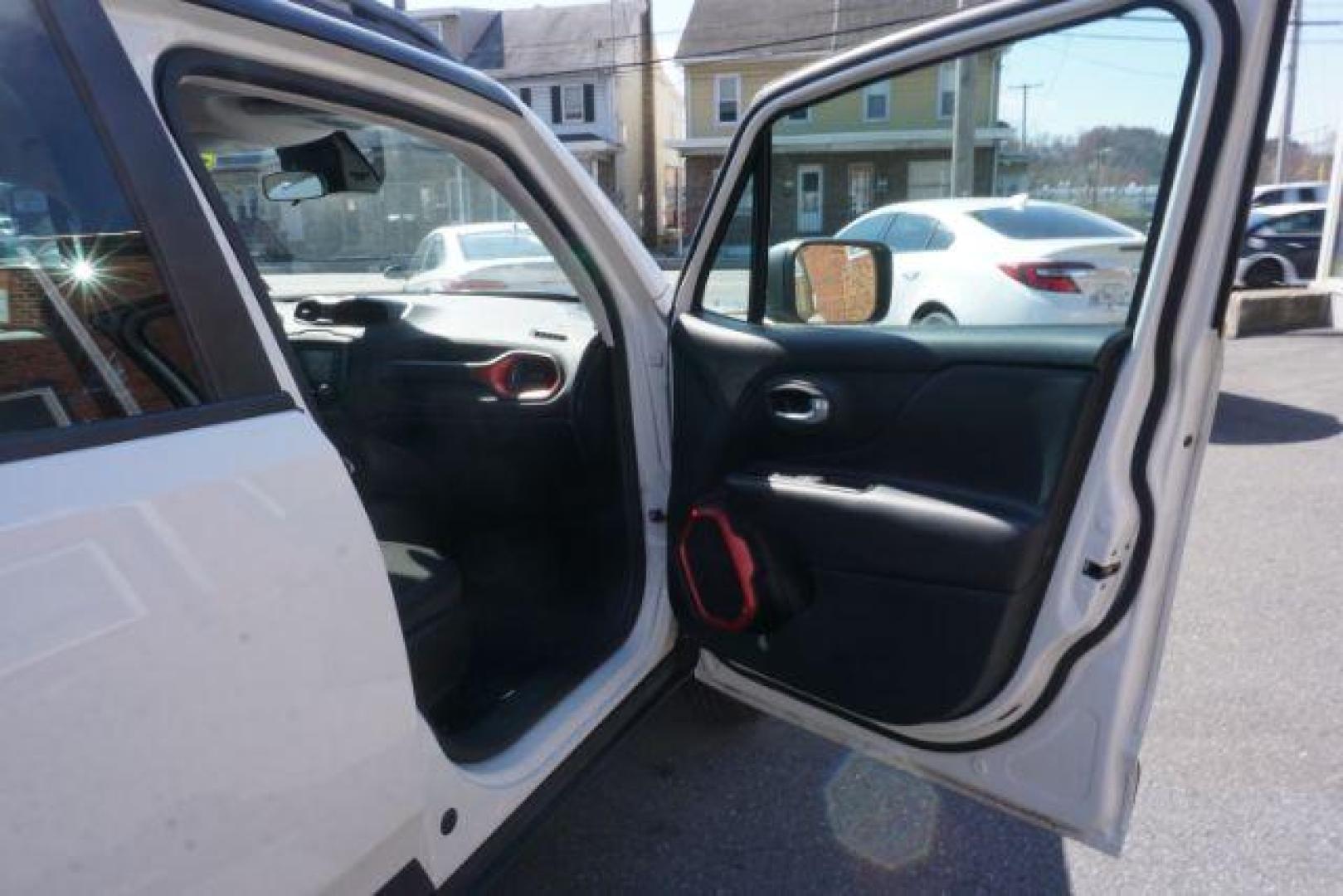 2017 Alpine White /Black, premium cloth Jeep Renegade Trailhawk (ZACCJBCB8HP) with an 2.4L L4 DOHC 16V engine, 9-Speed Automatic transmission, located at 312 Centre Ave, Schuylkill Haven, PA, 17972, (570) 593-5278, 40.638130, -76.177383 - luggage rack, passive keyless entry - Photo#49