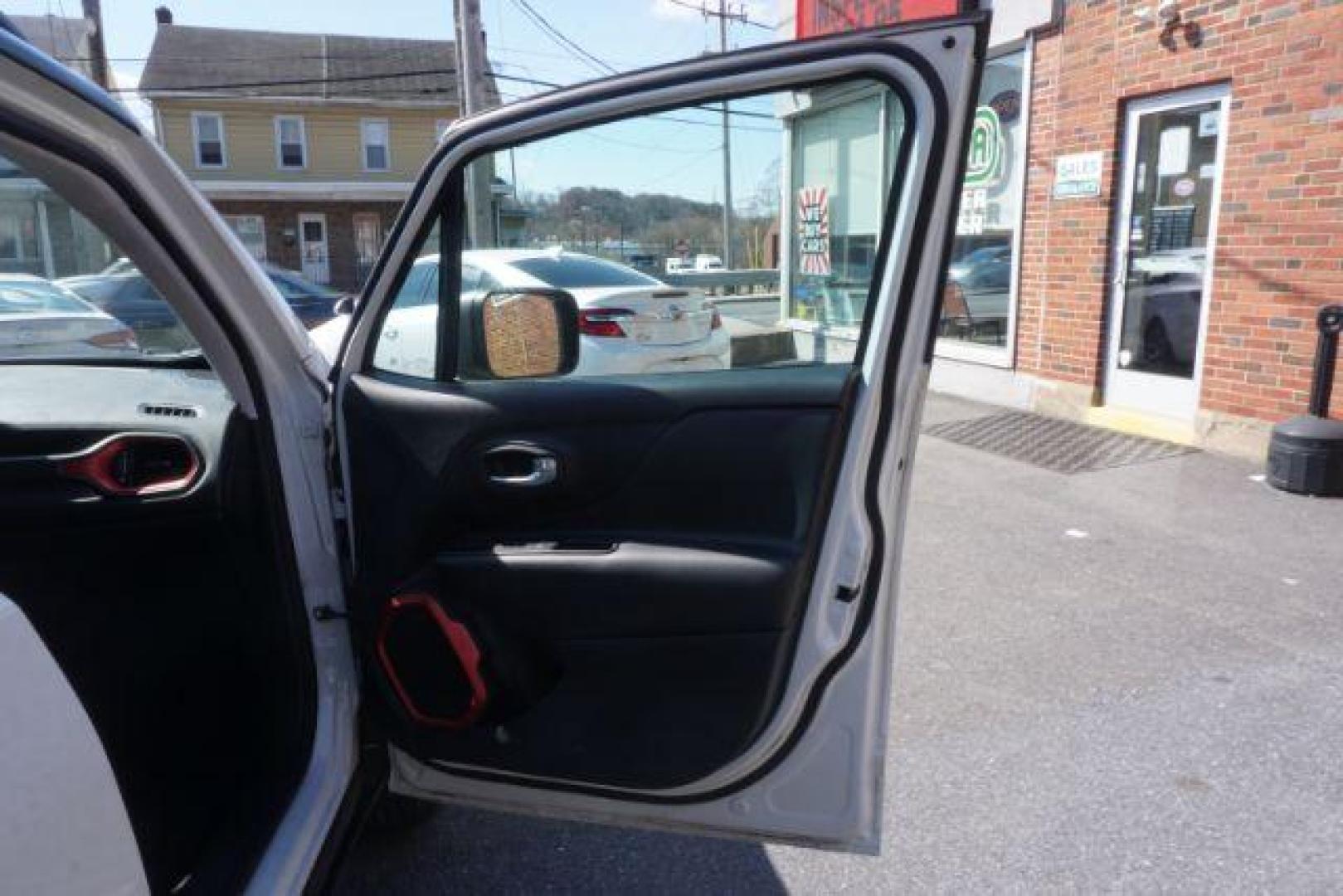 2017 Alpine White /Black, premium cloth Jeep Renegade Trailhawk (ZACCJBCB8HP) with an 2.4L L4 DOHC 16V engine, 9-Speed Automatic transmission, located at 312 Centre Ave, Schuylkill Haven, PA, 17972, (570) 593-5278, 40.638130, -76.177383 - luggage rack, passive keyless entry - Photo#50